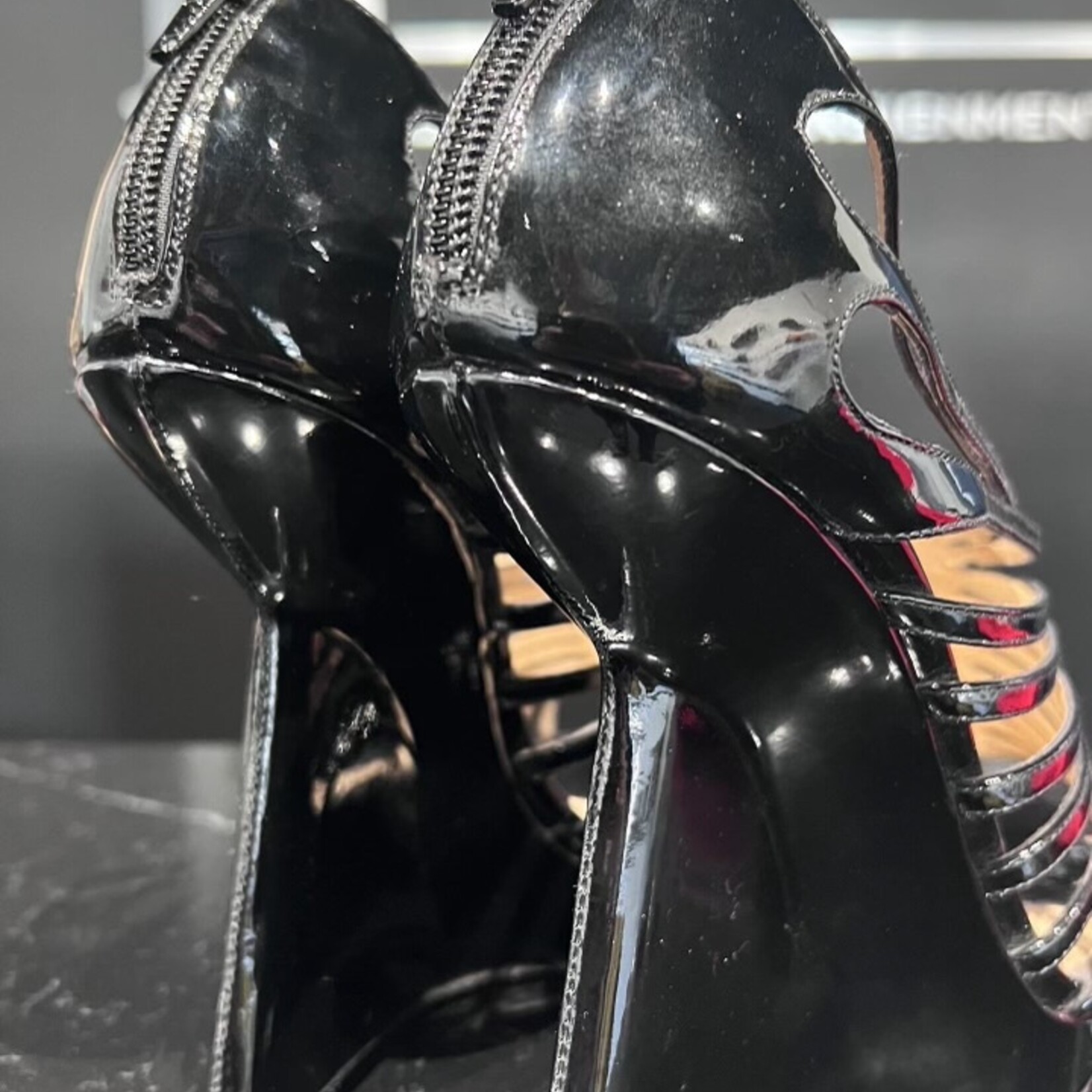 Christian Louboutin Christian Louboutin DisQueen Cage Wedges- 39