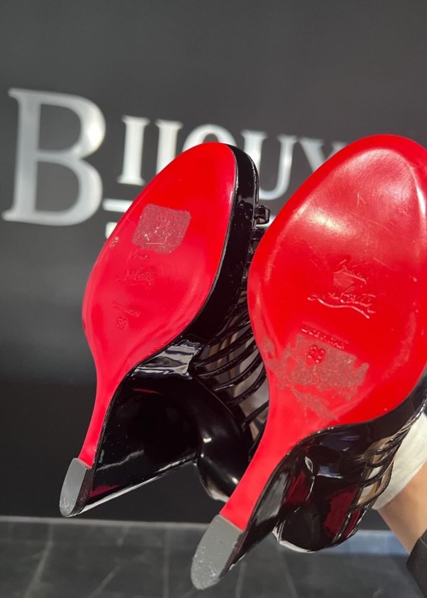 Christian Louboutin Christian Louboutin DisQueen Cage Wedges- 39