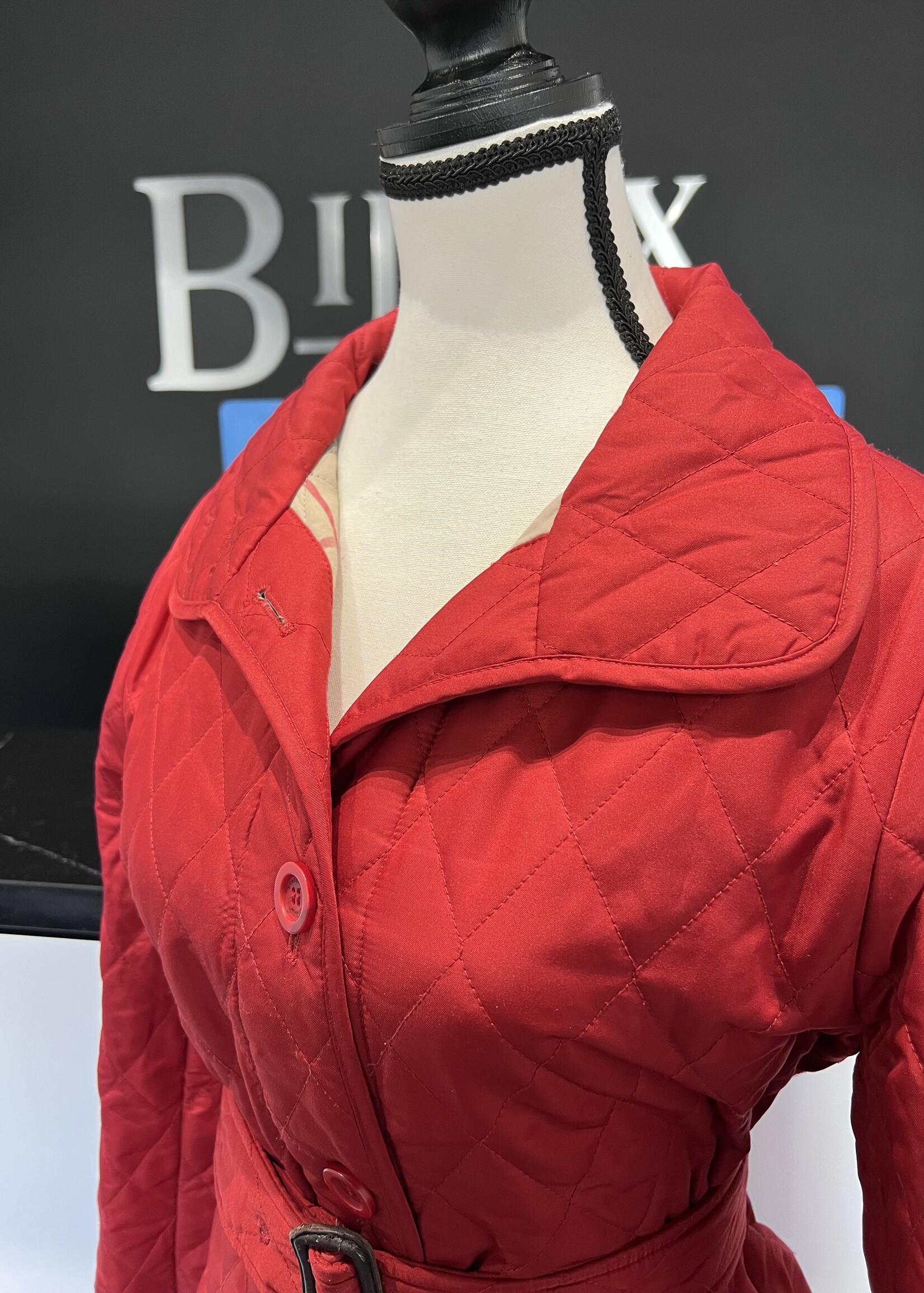 Burberry SOLD- Burberry Quilted Jacket with Belt- 24
