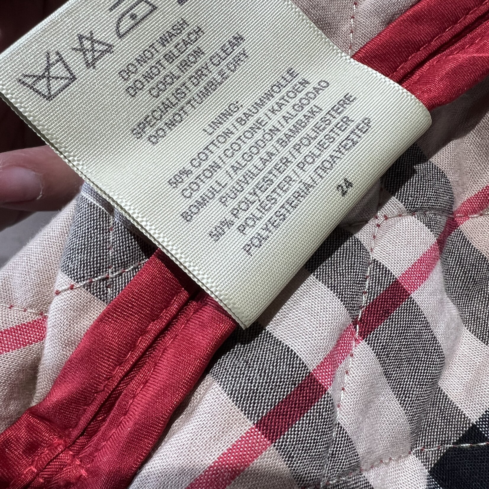Burberry SOLD- Burberry Quilted Jacket with Belt- 24