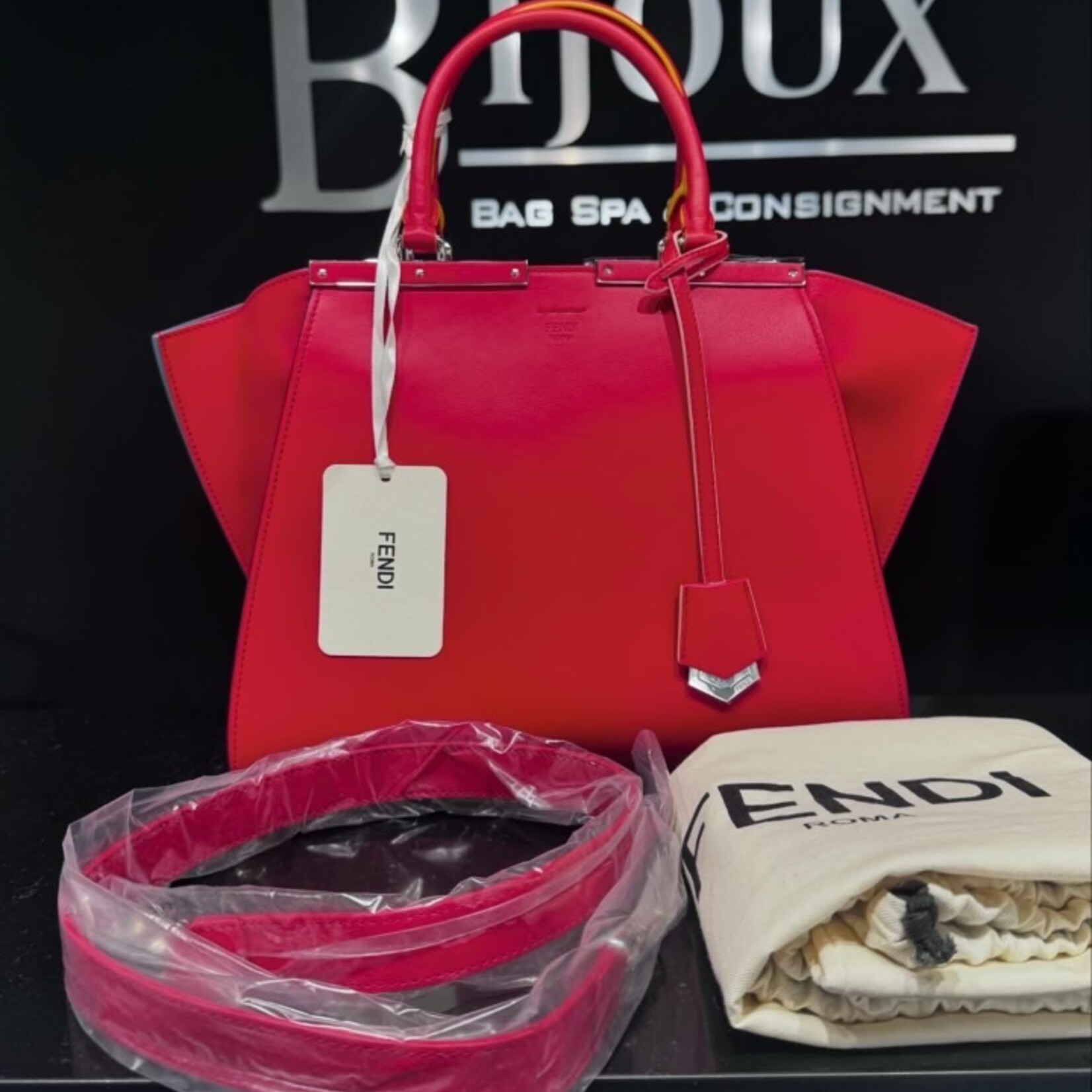 Fendi SOLD - Fendi Vitello Dolce Petite 3jours Tote