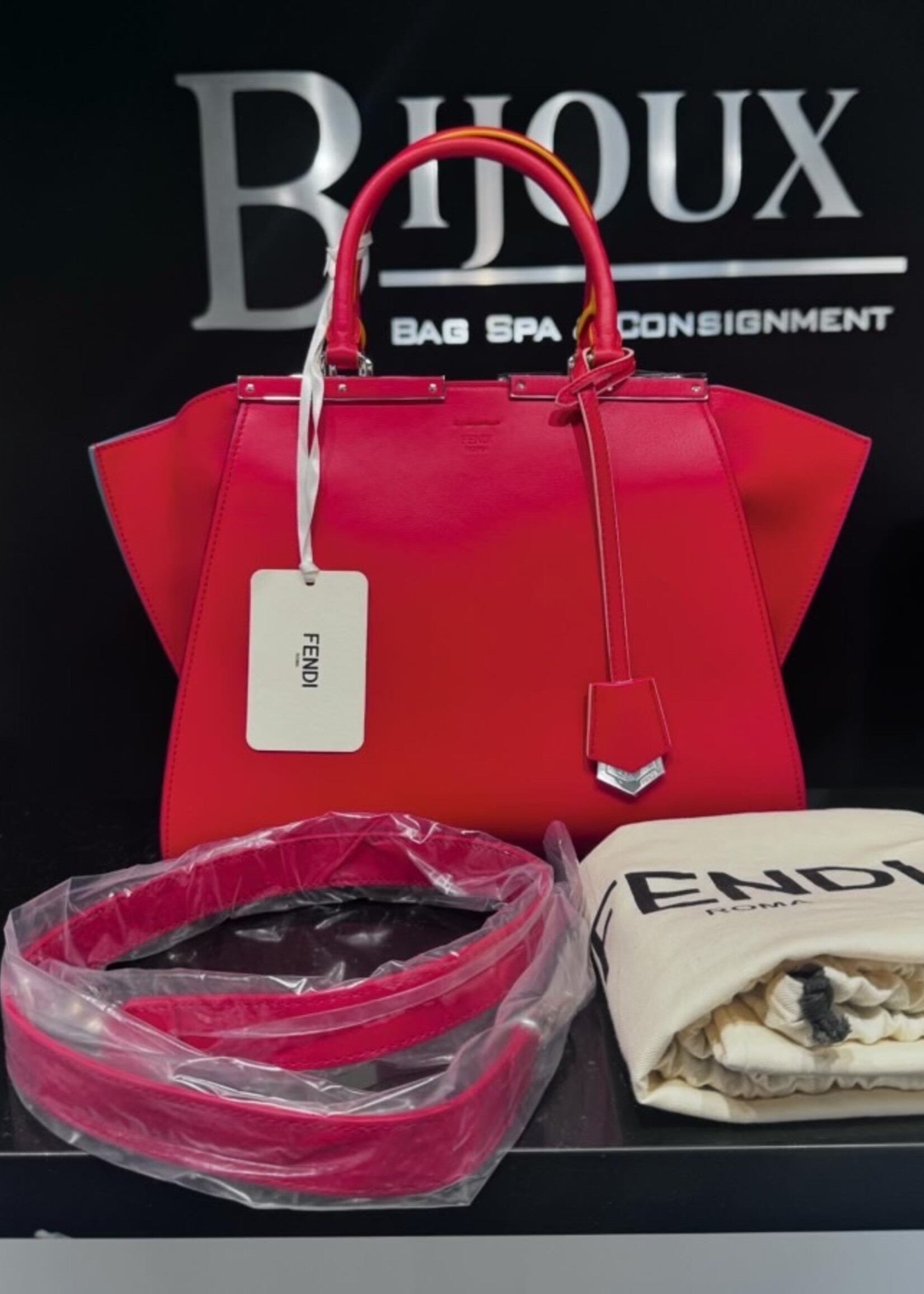 Fendi SOLD - Fendi Vitello Dolce Petite 3jours Tote