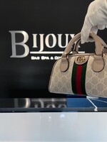 Gucci SOLD - Gucci Supreme Mini Ophidia Bowler Bag