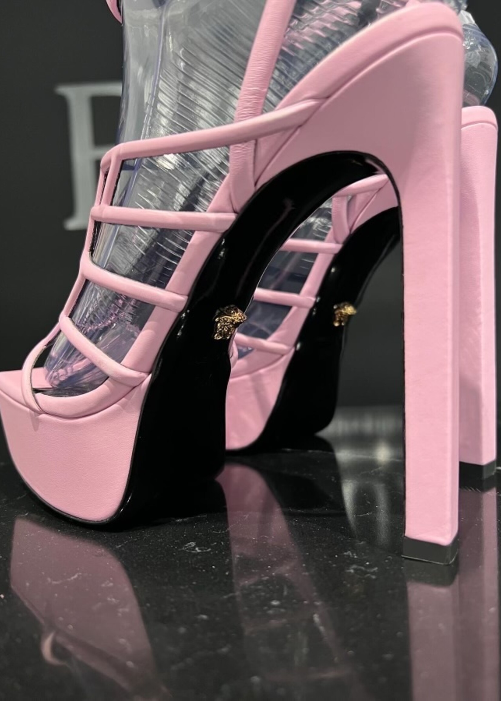 Versace SOLD- Versace Maze Cut out Platform Shoes- 38.5