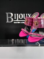 Versace SOLD-Versace Patent Tweed Heels- 38