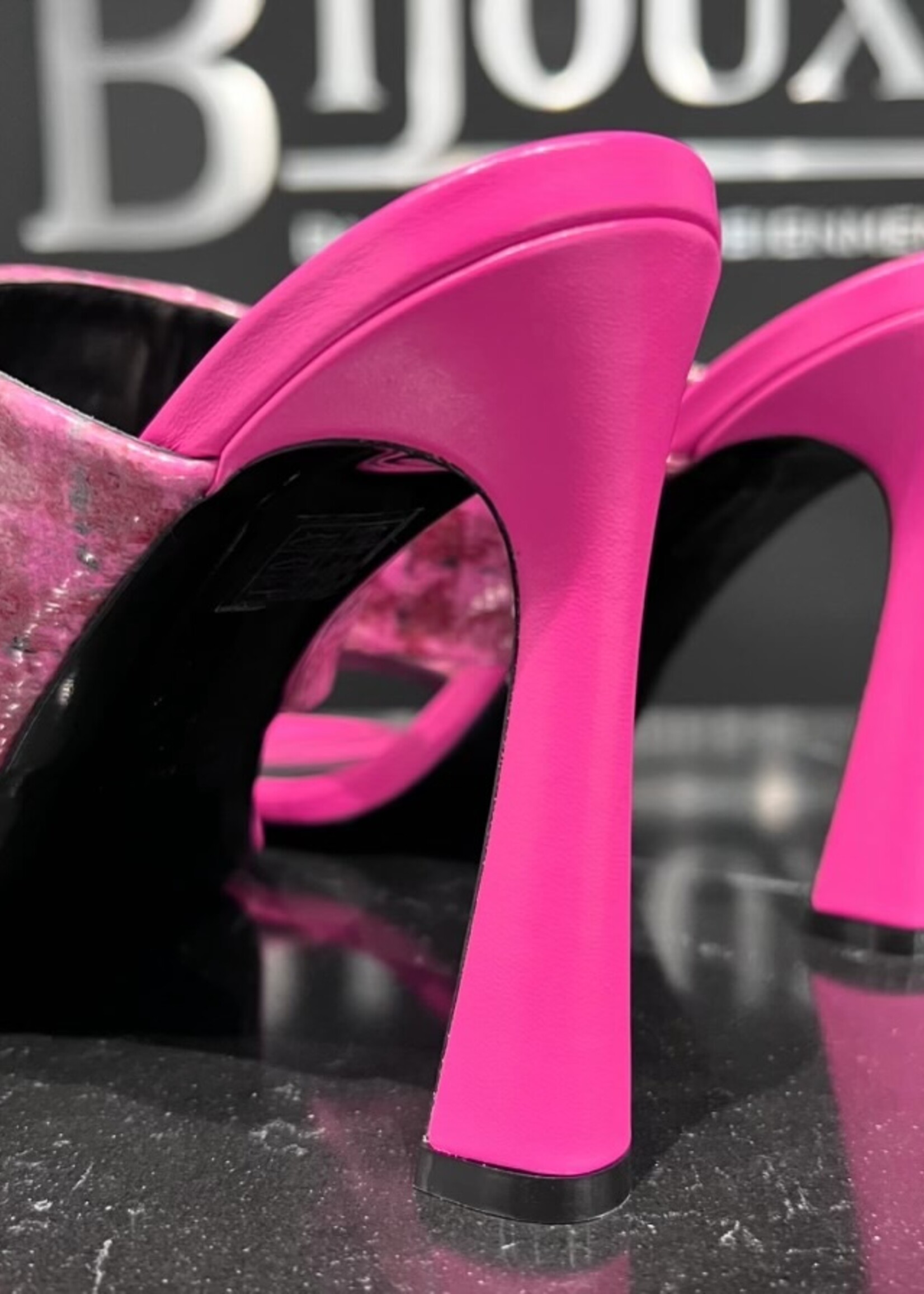 Versace SOLD- Versace Patent Tweed Heels- 38