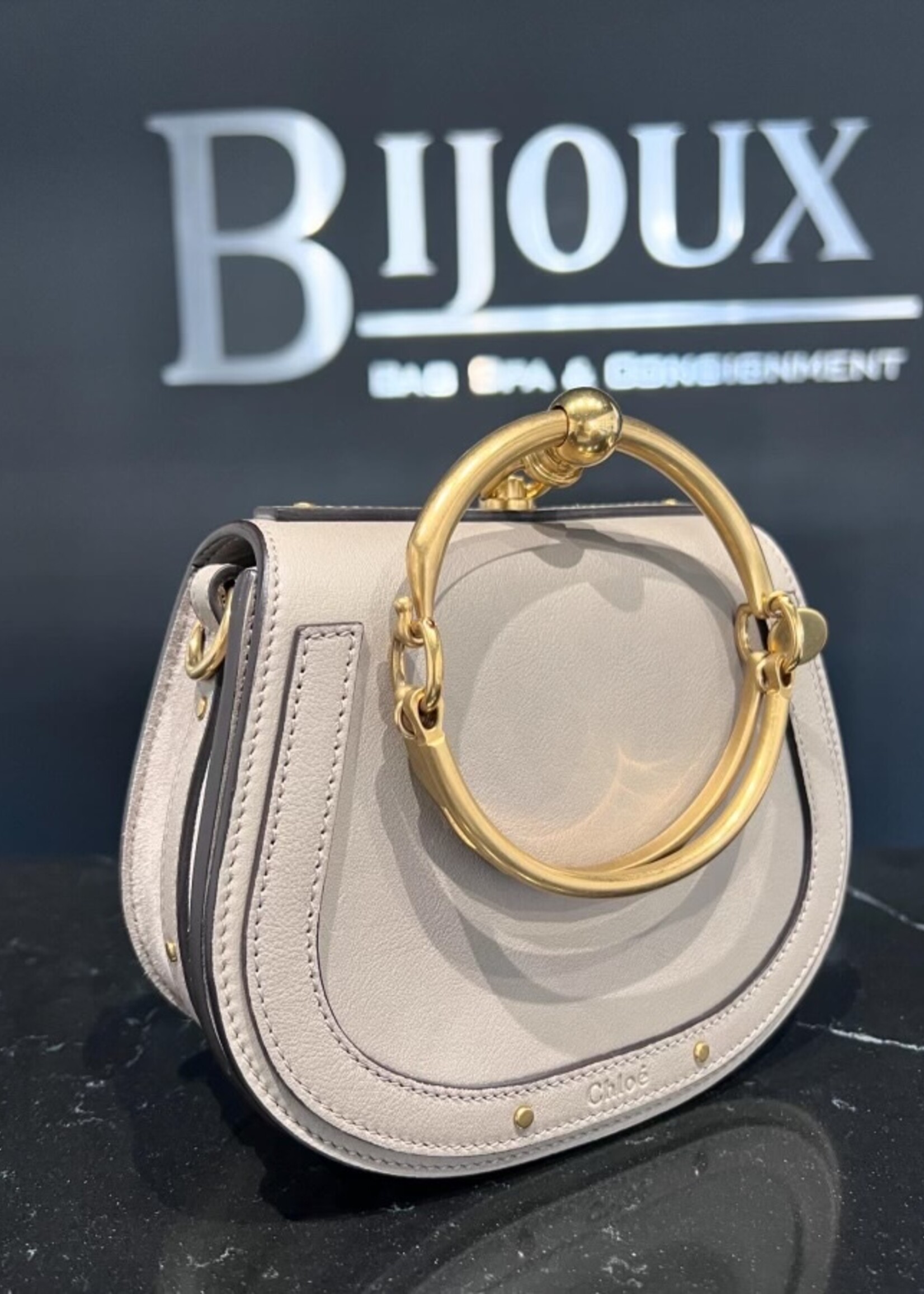 Chloe SOLD - Chloe Small Calfskin Suede Nile