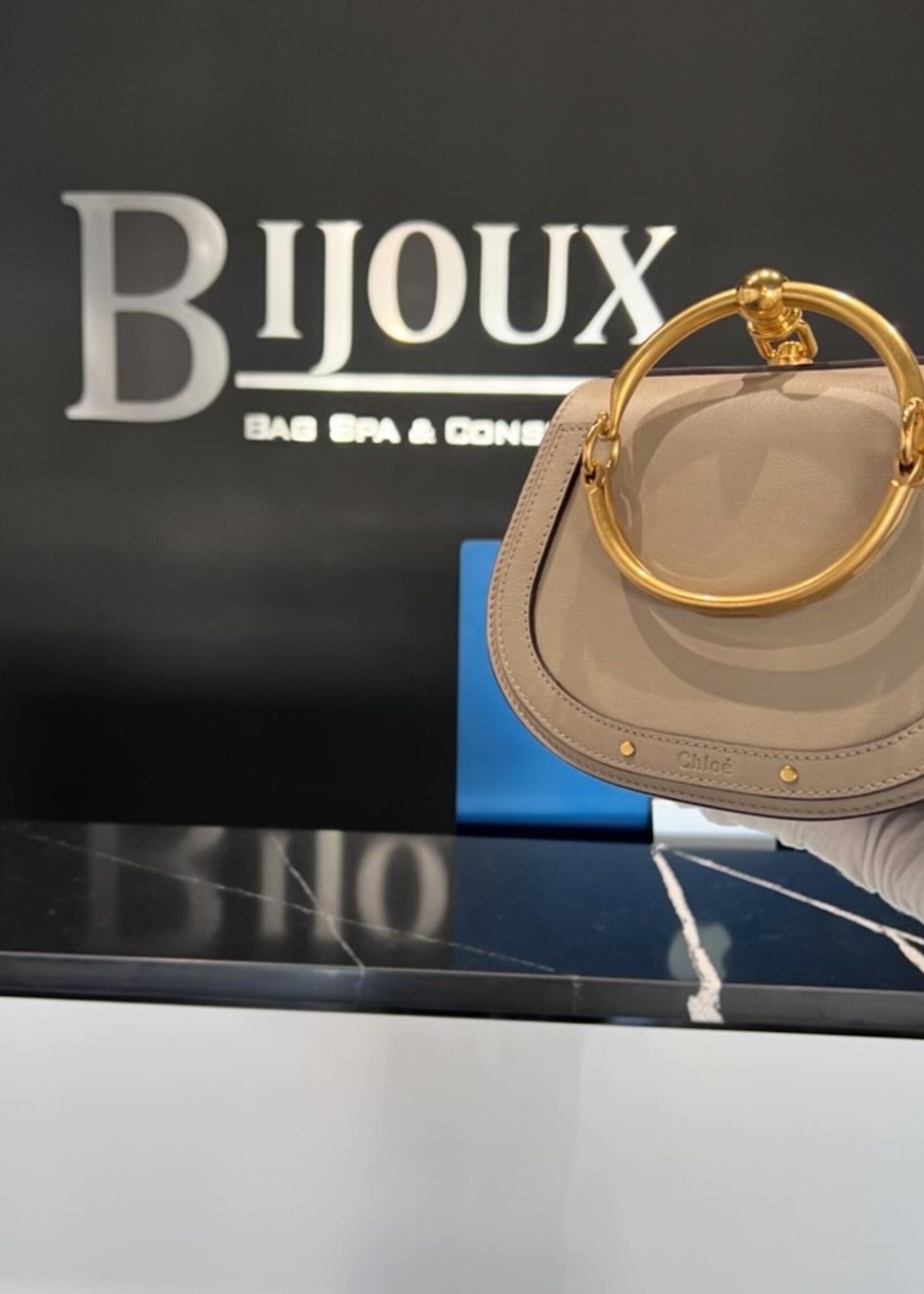 Chloe SOLD - Chloe Small Calfskin Suede Nile