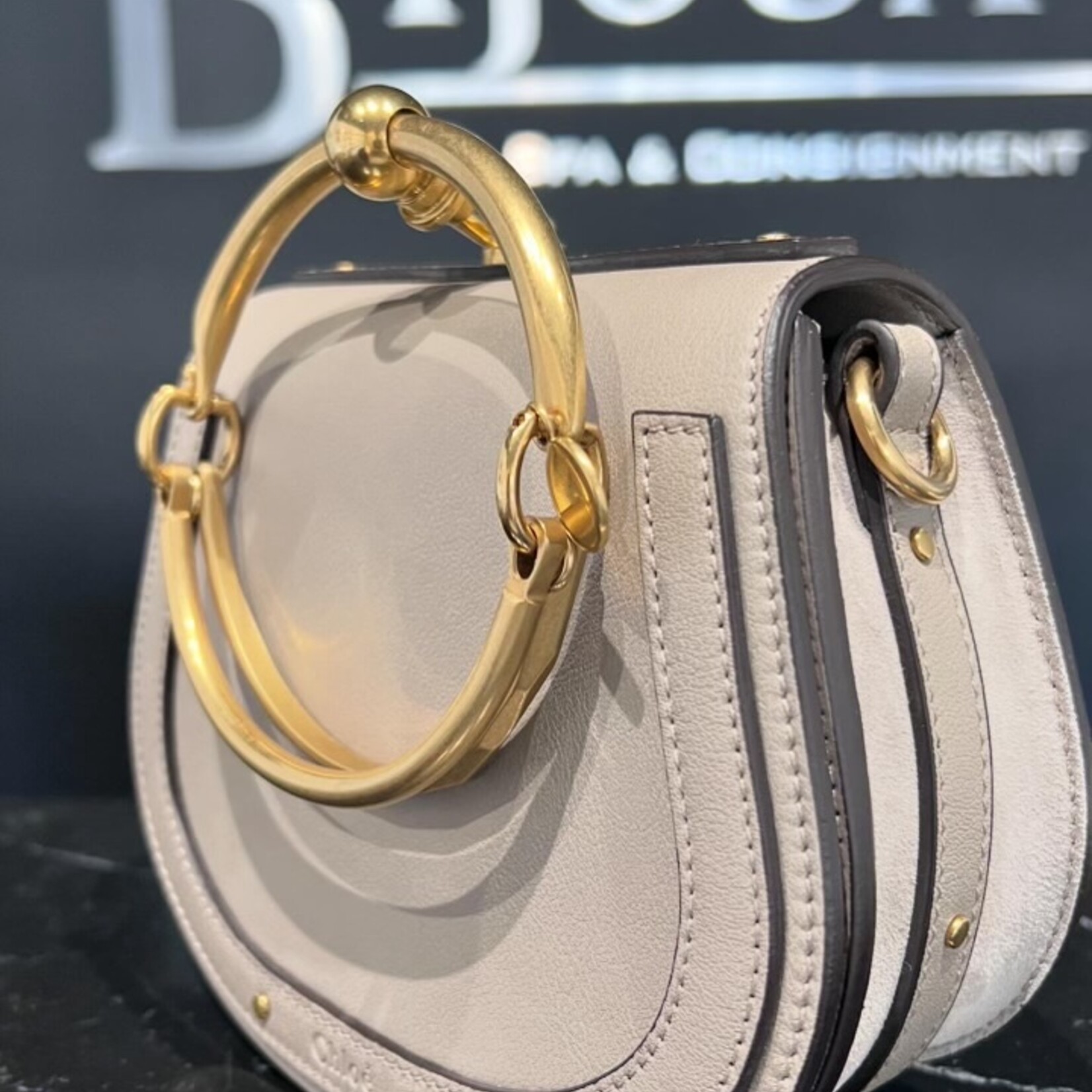 Chloe SOLD - Chloe Small Calfskin Suede Nile