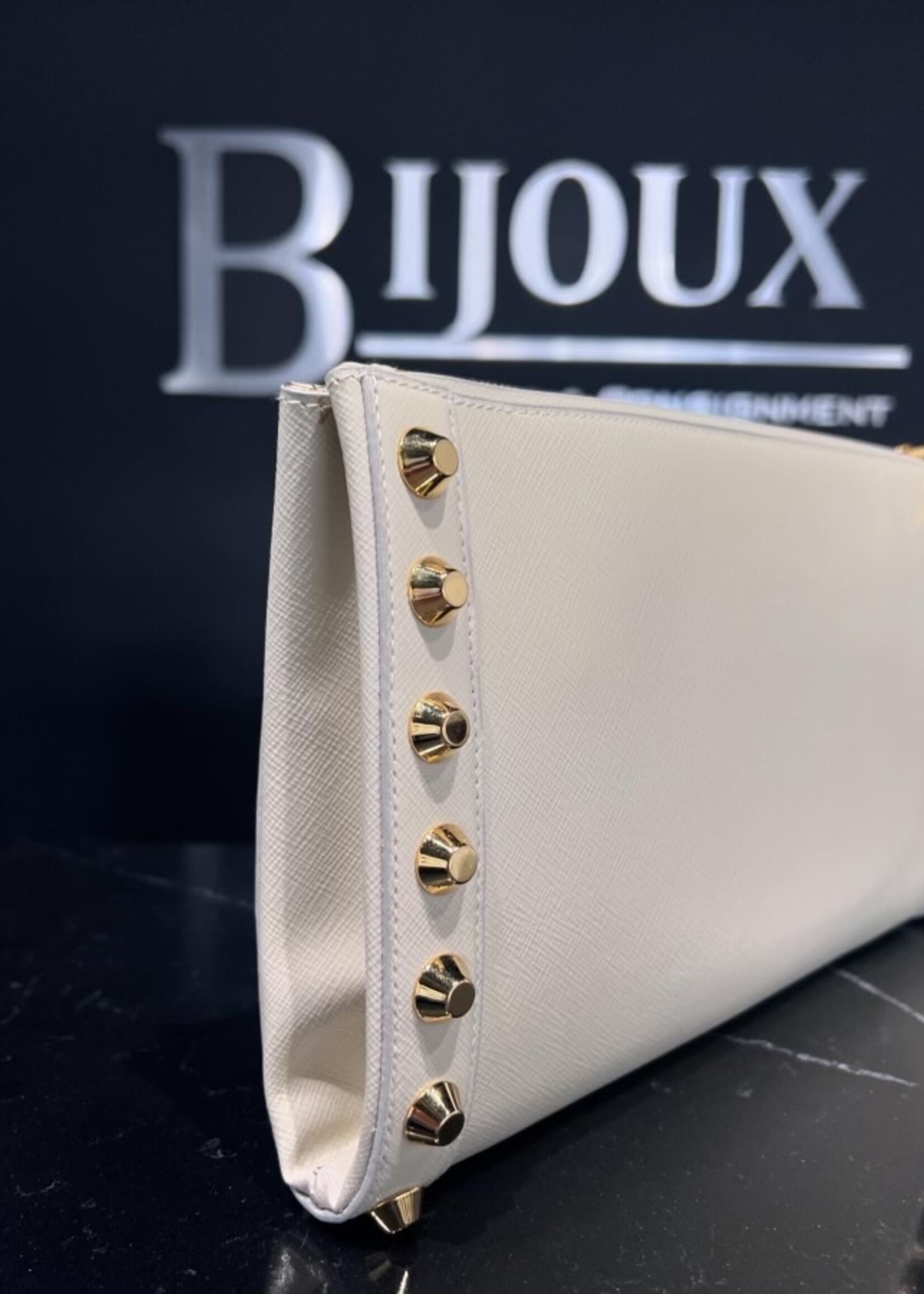 Prada SOLD- Prada Studded Clutch