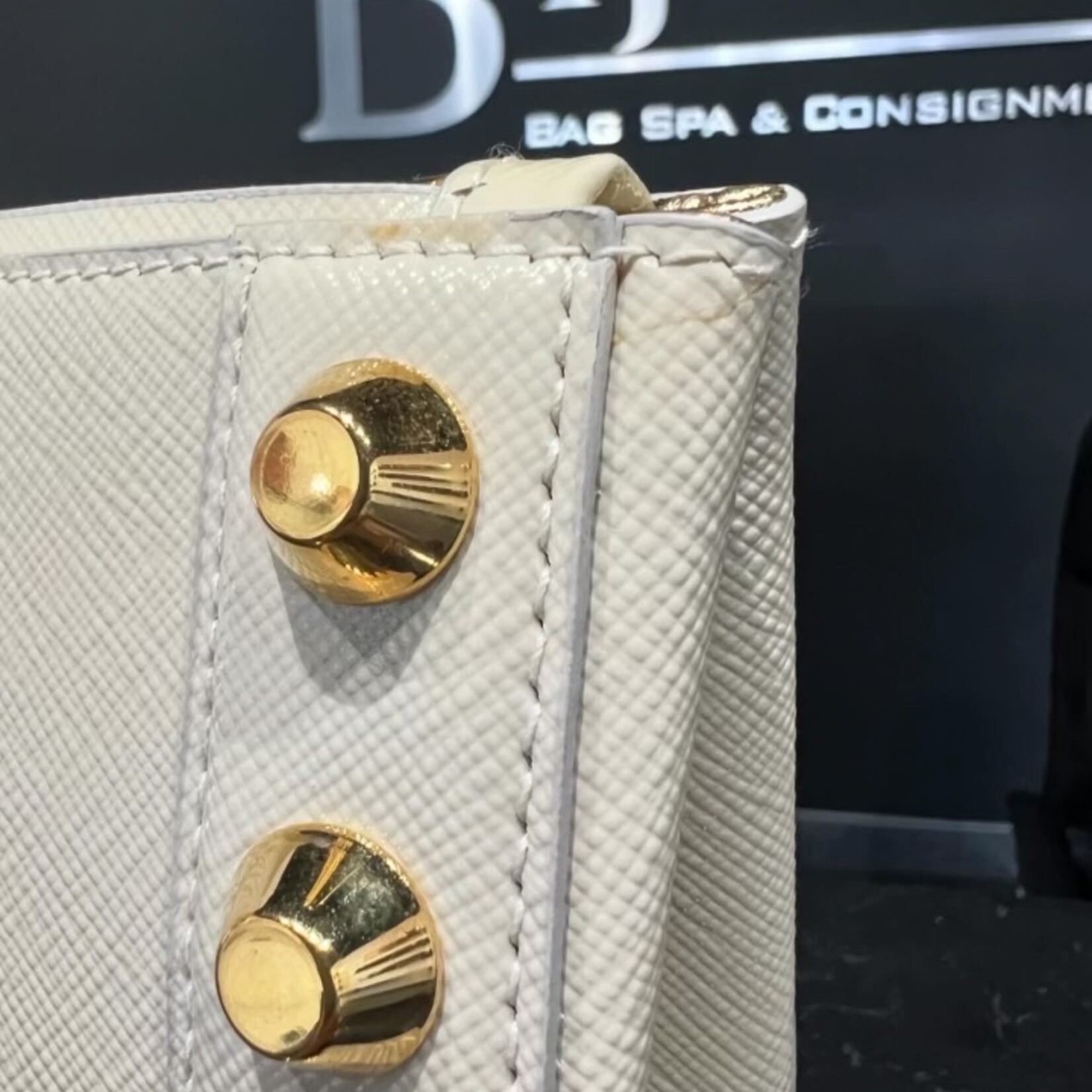 Prada SOLD- Prada Studded Clutch