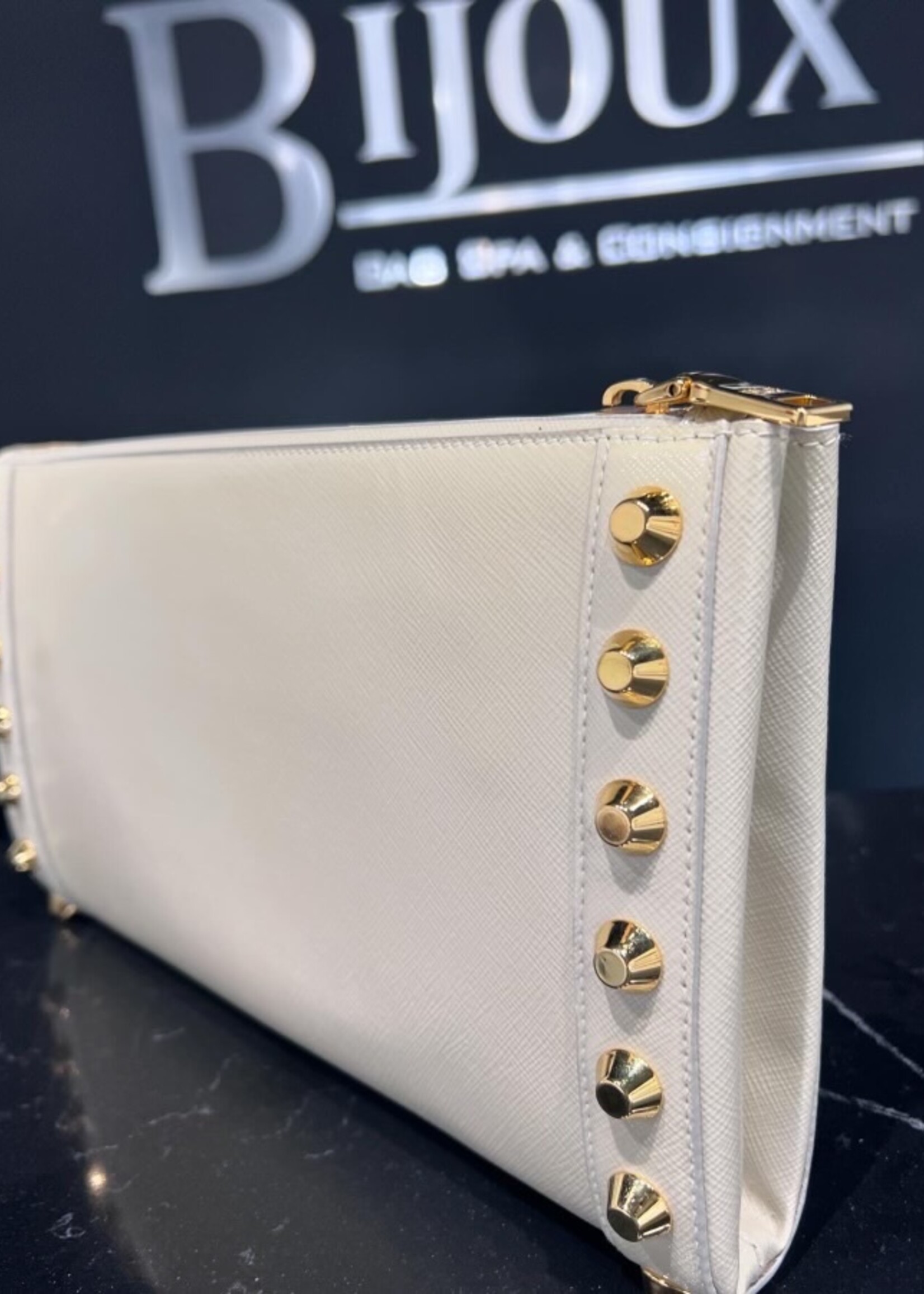 Prada SOLD- Prada Studded Clutch