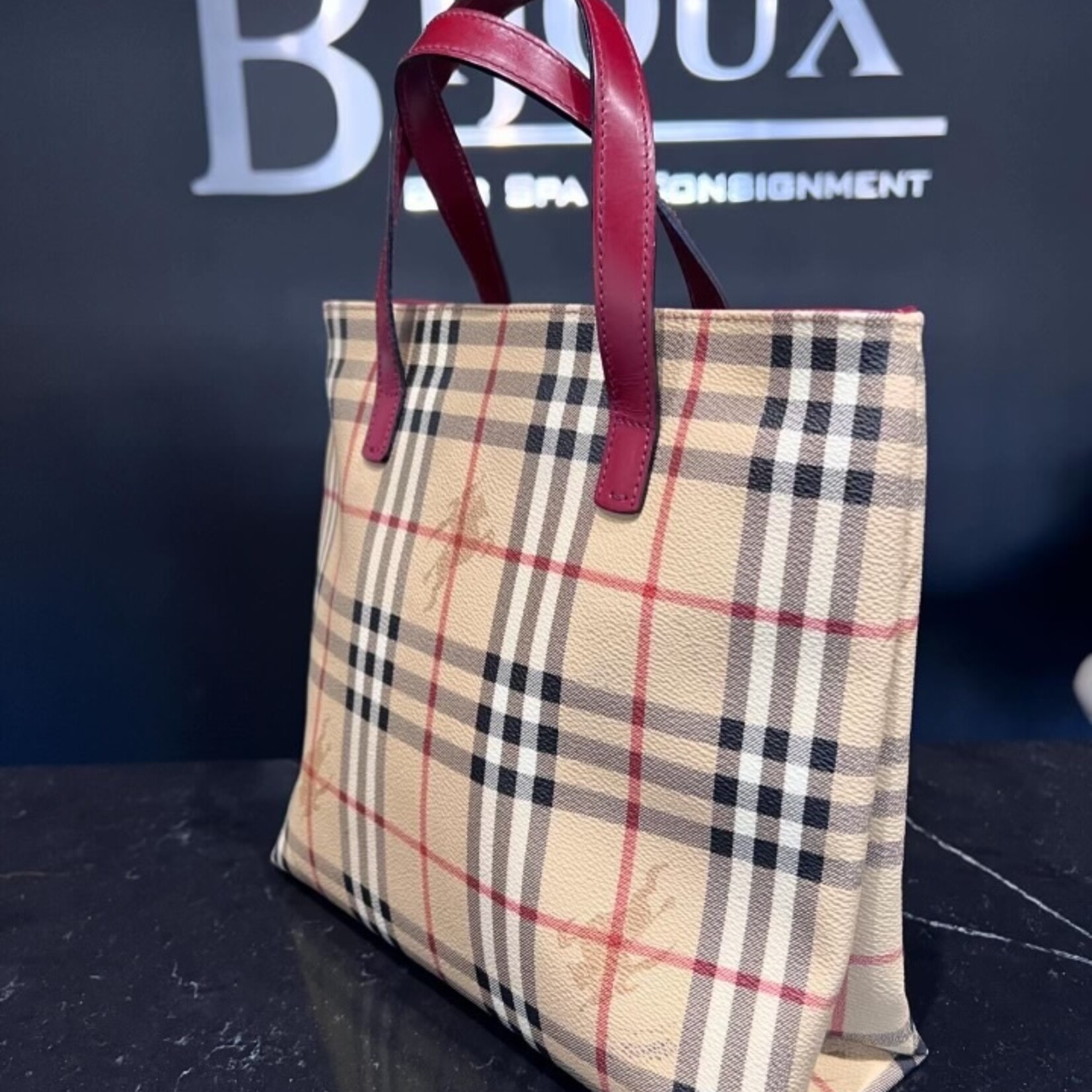 Burberry SOLD - Burberry Haymarket Check Tote