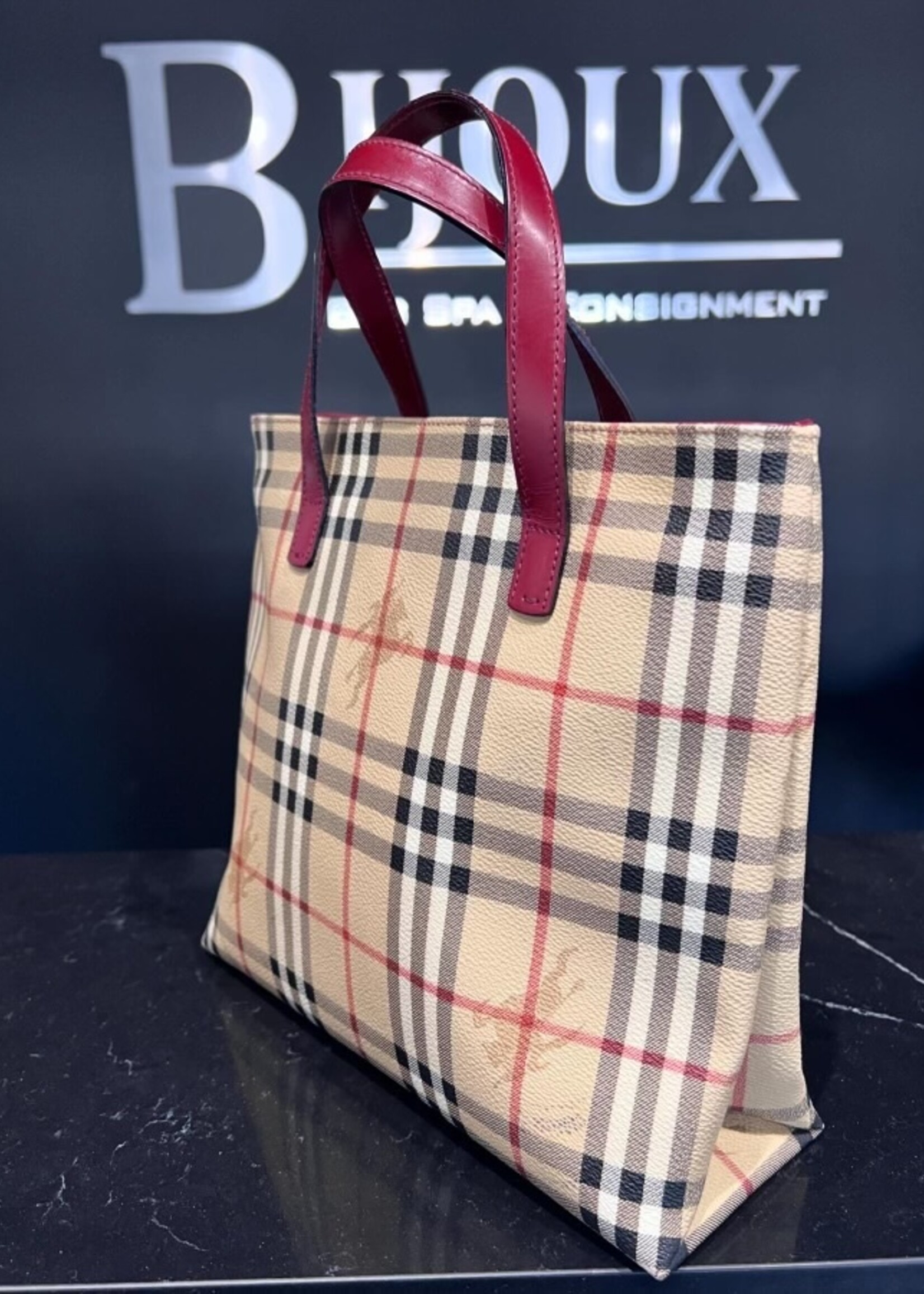 Burberry SOLD - Burberry Haymarket Check Tote