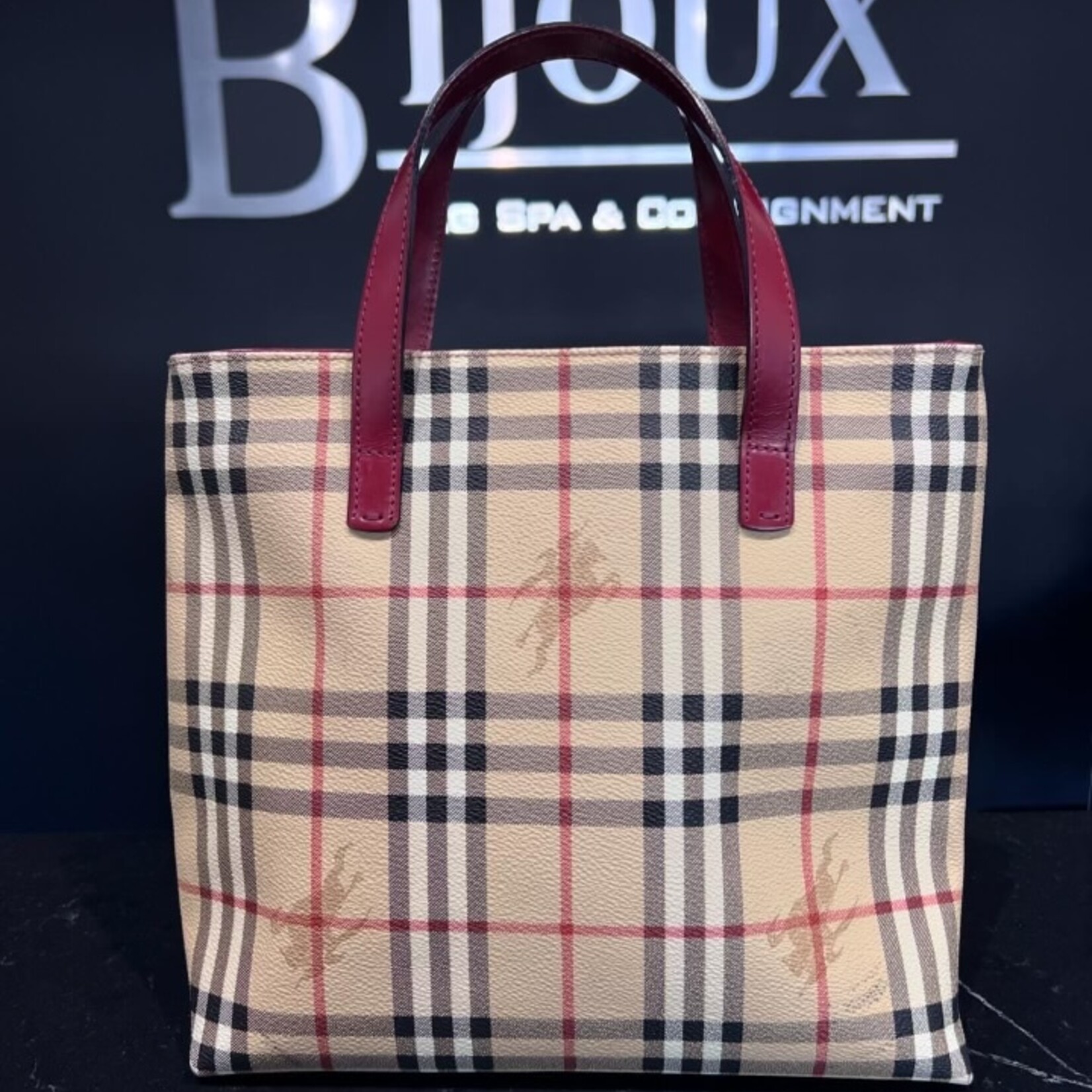 Burberry SOLD - Burberry Haymarket Check Tote