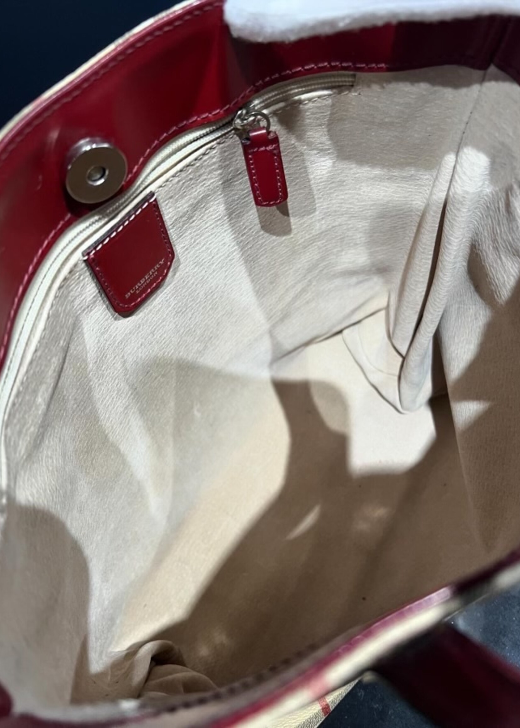 Burberry SOLD - Burberry Haymarket Check Tote