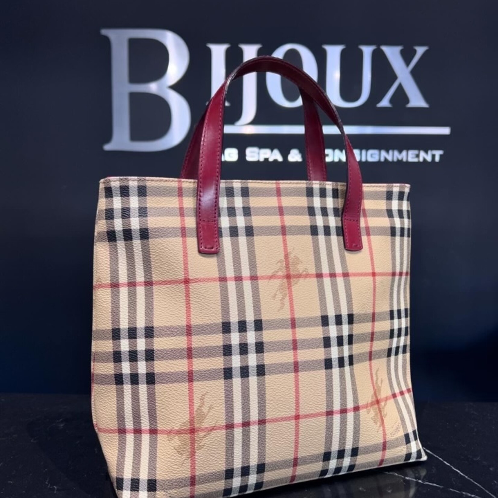 Burberry SOLD - Burberry Haymarket Check Tote