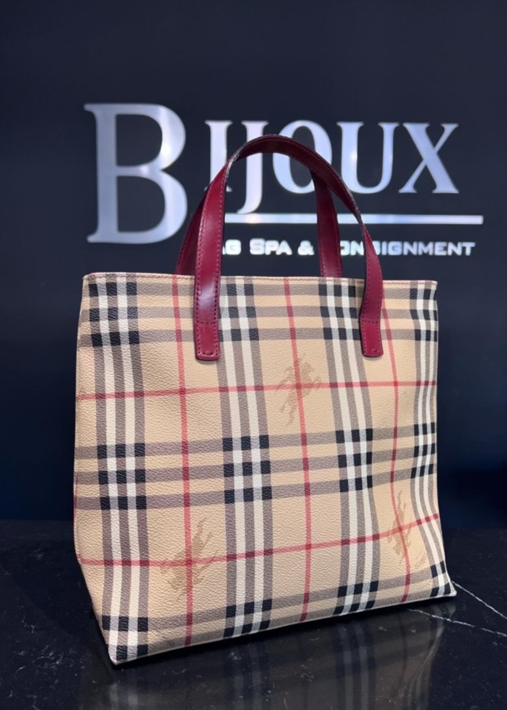 Burberry SOLD - Burberry Haymarket Check Tote