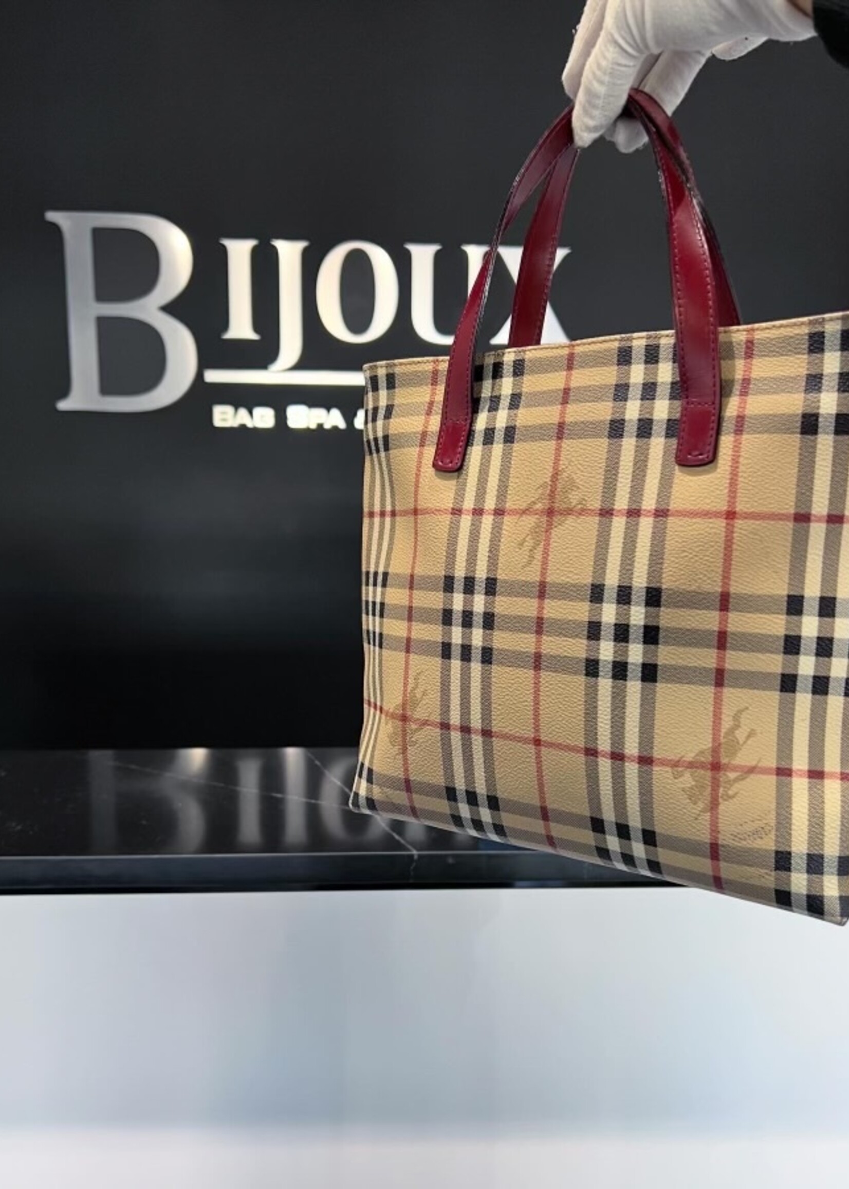 Burberry SOLD - Burberry Haymarket Check Tote