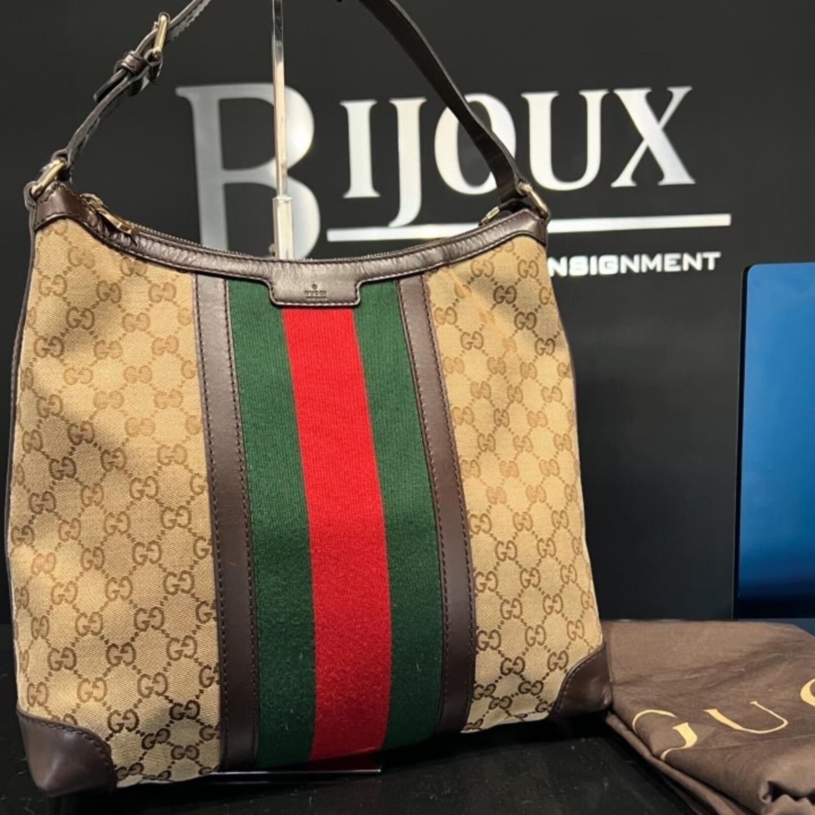 Gucci SOLD- Gucci Monogram Medium Hobo