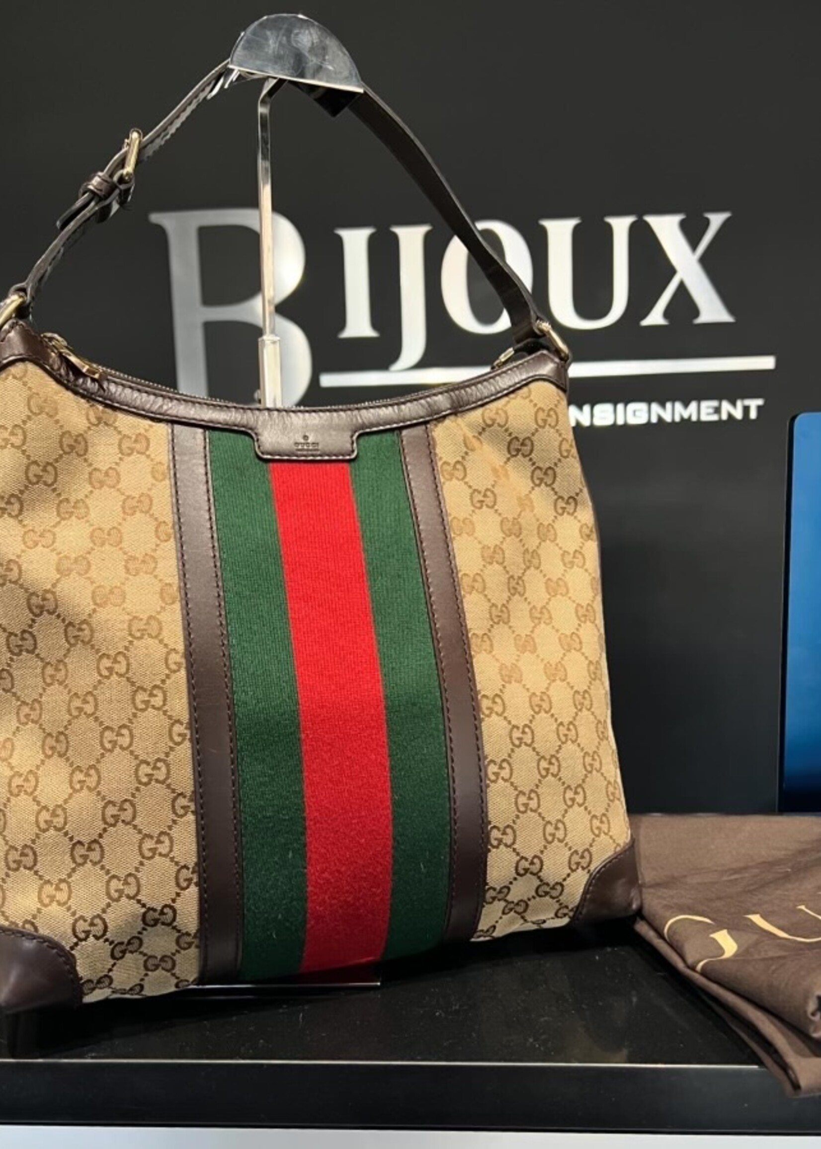 Gucci SOLD- Gucci Monogram Medium Hobo