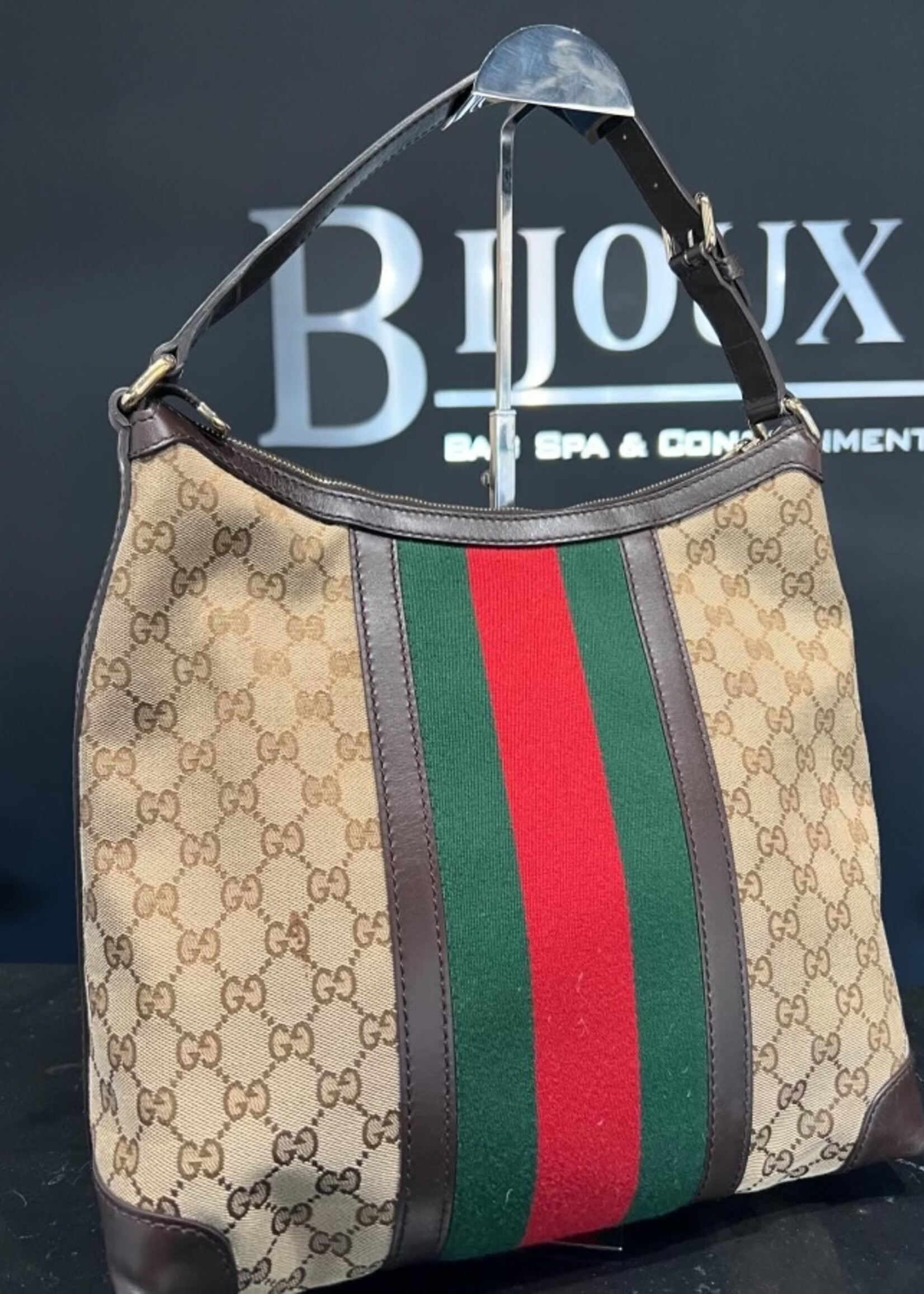 Gucci SOLD- Gucci Monogram Medium Hobo
