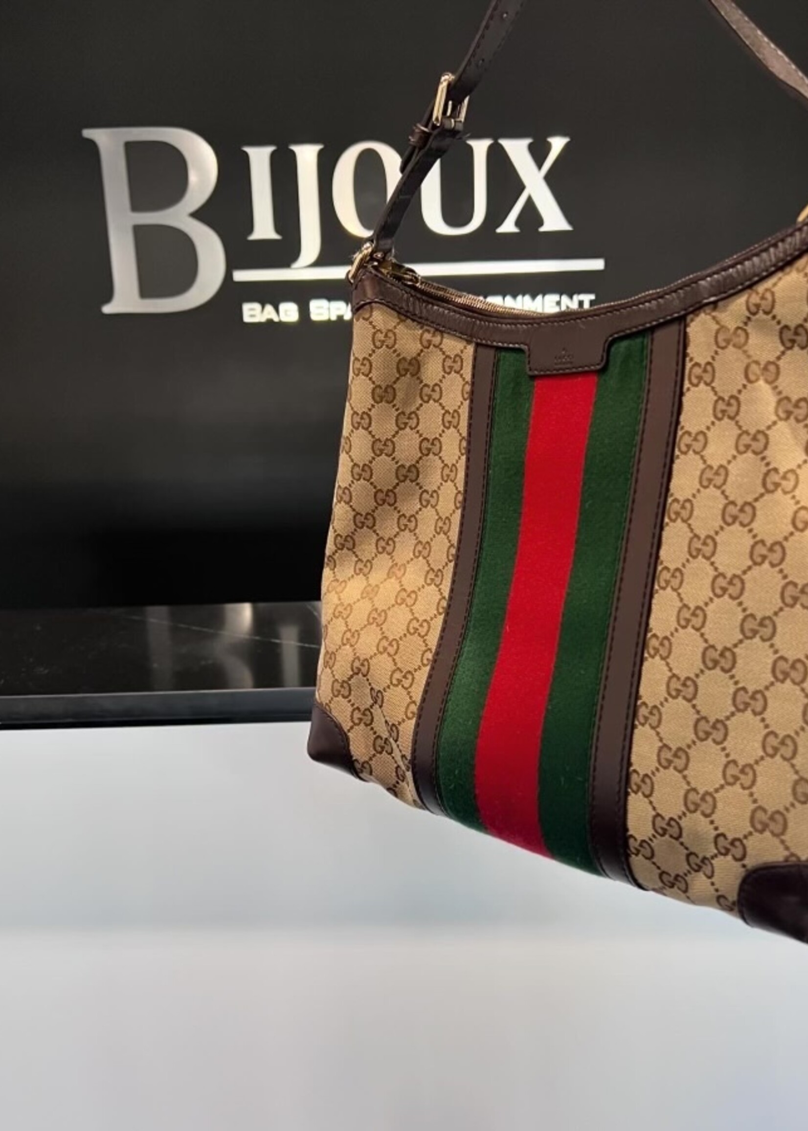 Gucci SOLD- Gucci Monogram Medium Hobo