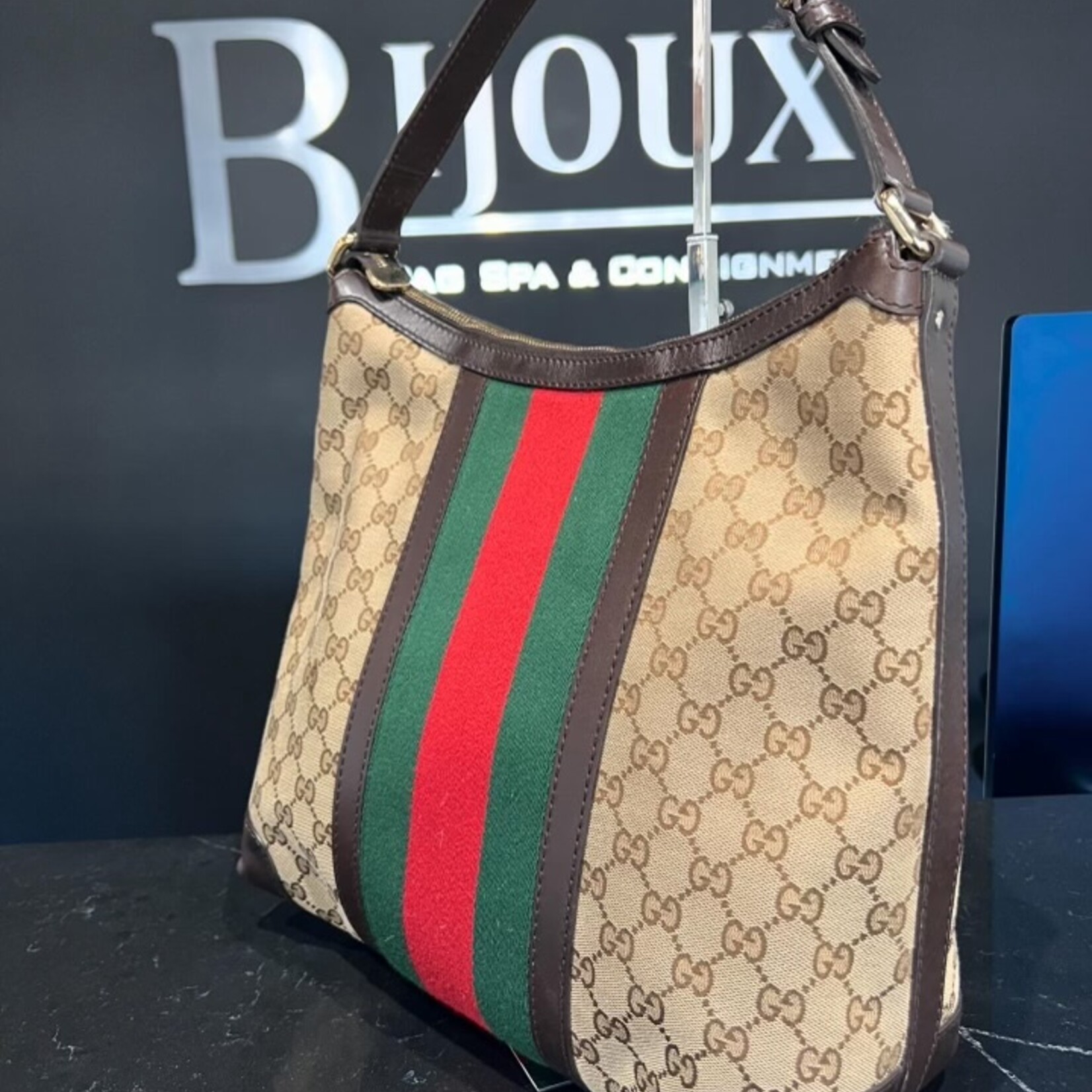 Gucci SOLD- Gucci Monogram Medium Hobo