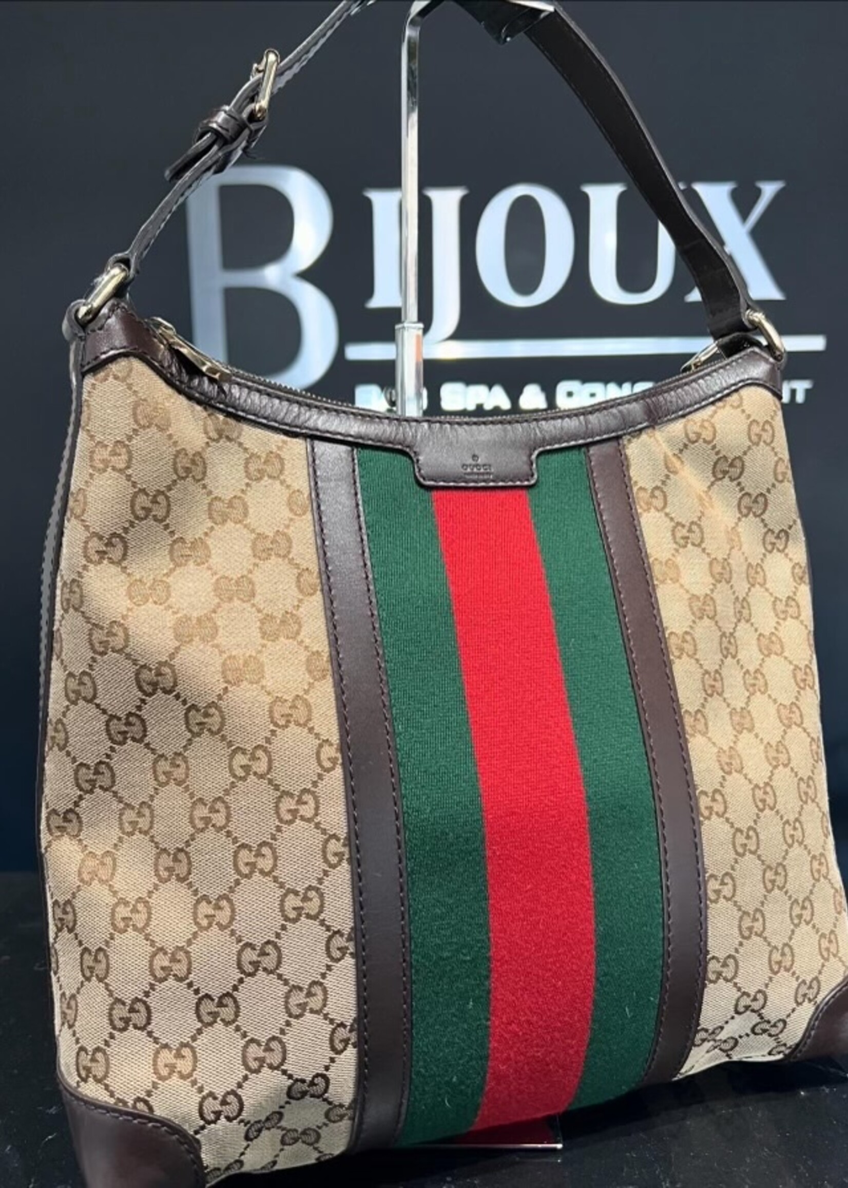 Gucci SOLD- Gucci Monogram Medium Hobo
