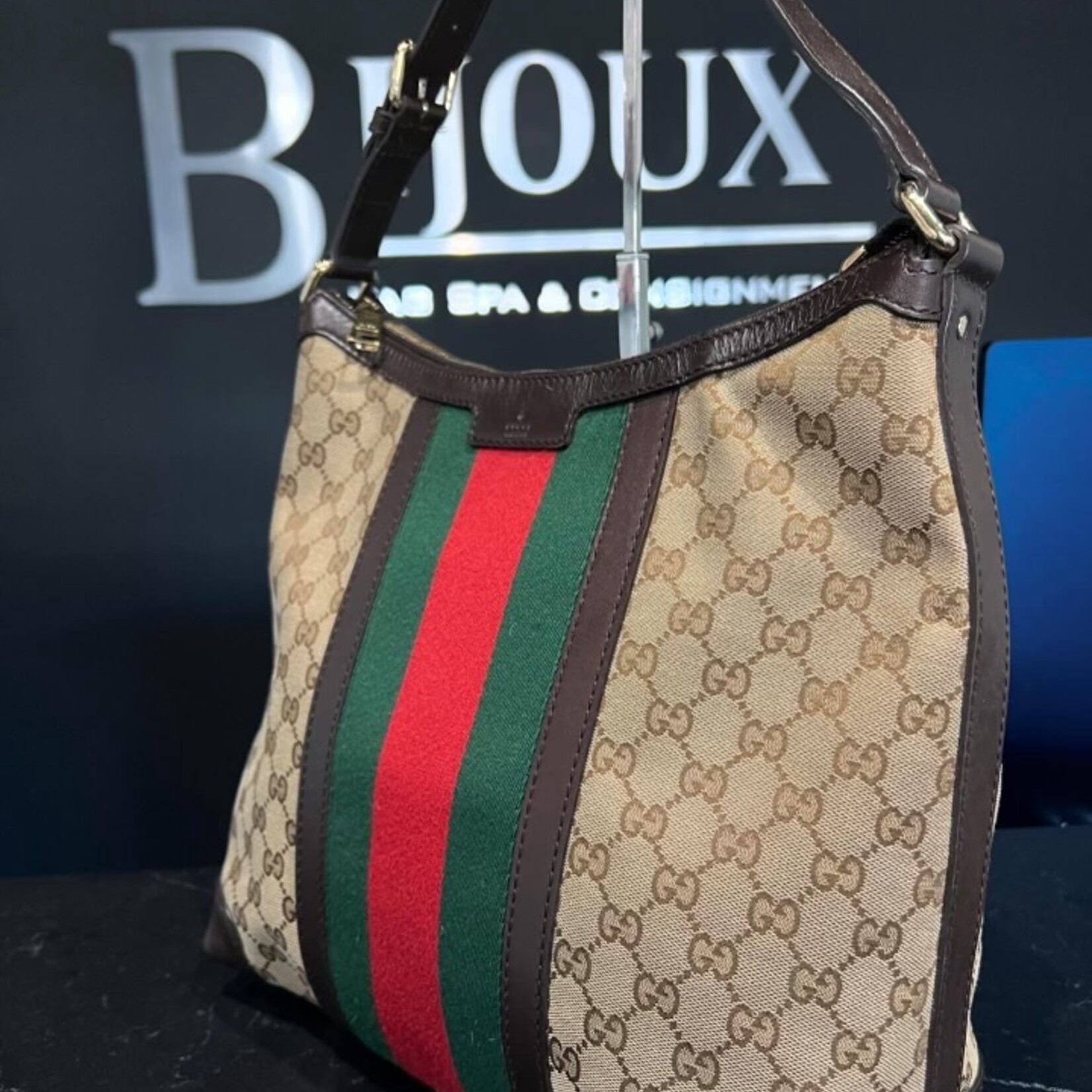 Gucci SOLD- Gucci Monogram Medium Hobo