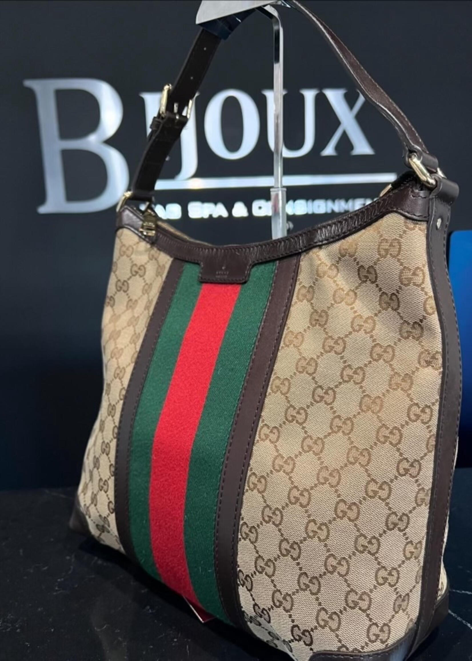 Gucci SOLD- Gucci Monogram Medium Hobo