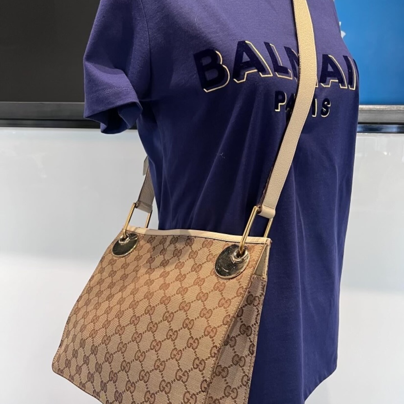 Gucci SOLD - Gucci Monogram Eclipse Messenger