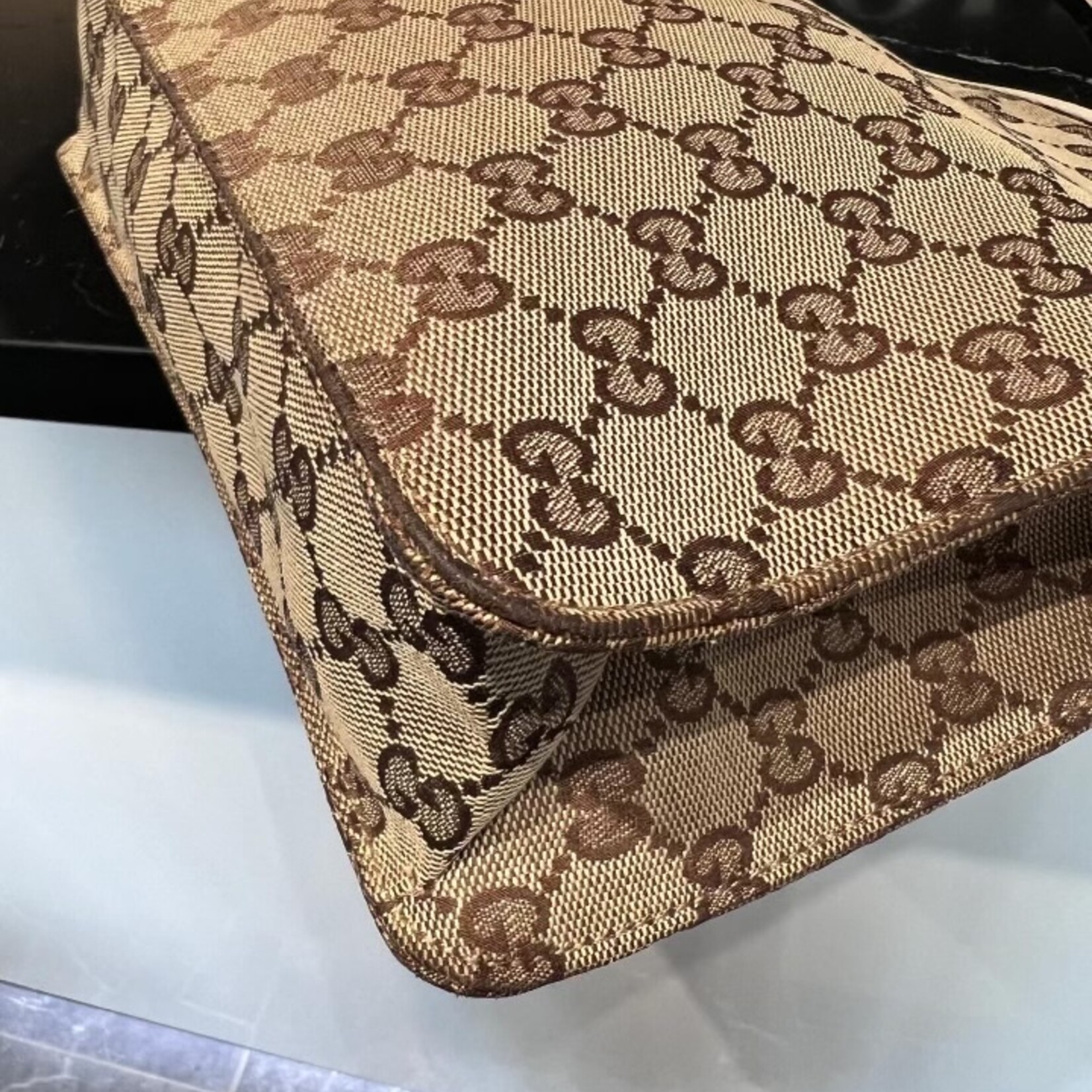 Gucci SOLD - Gucci Monogram Eclipse Messenger