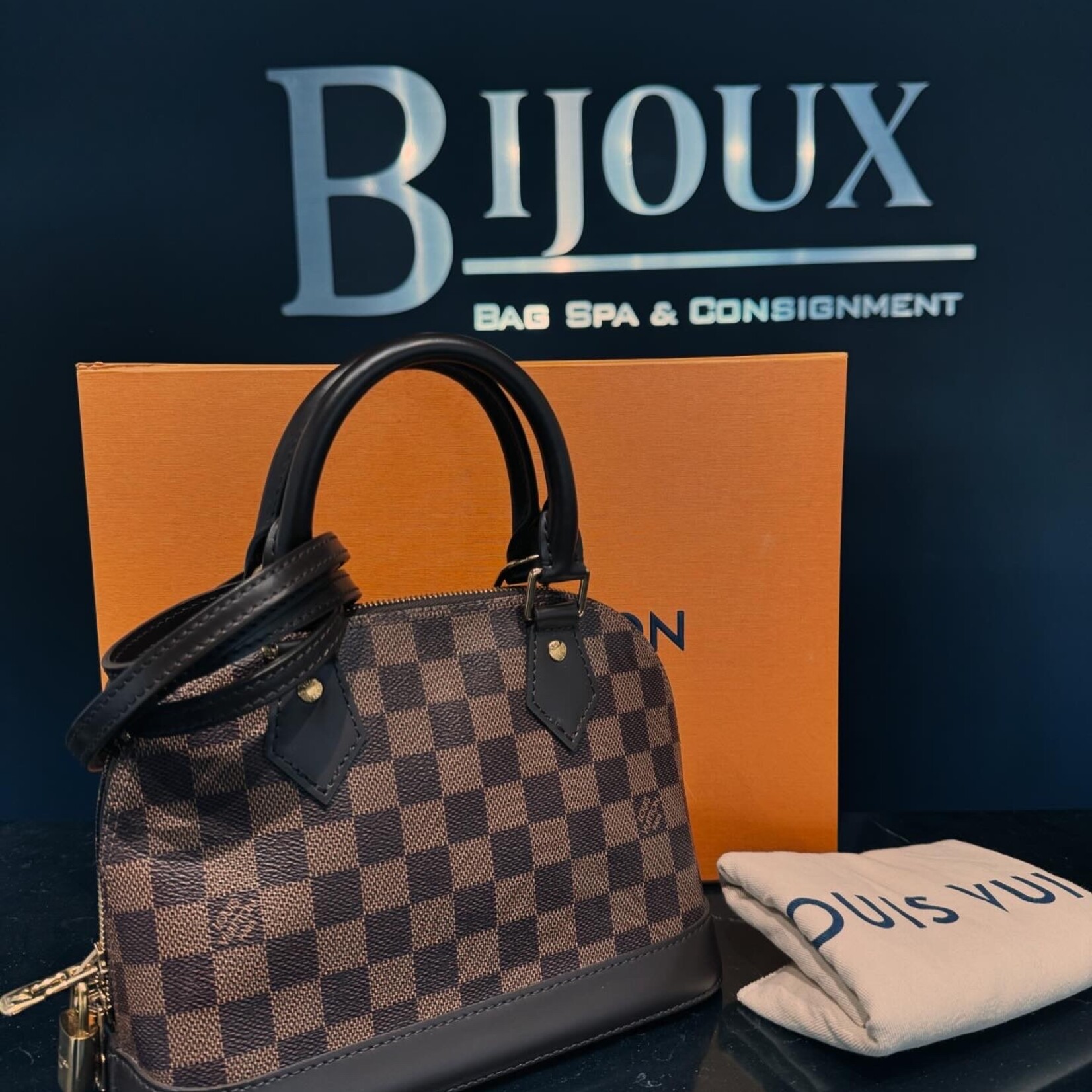 Louis Vuitton SOLD - Louis Vuitton Damier Ebene Alma BB