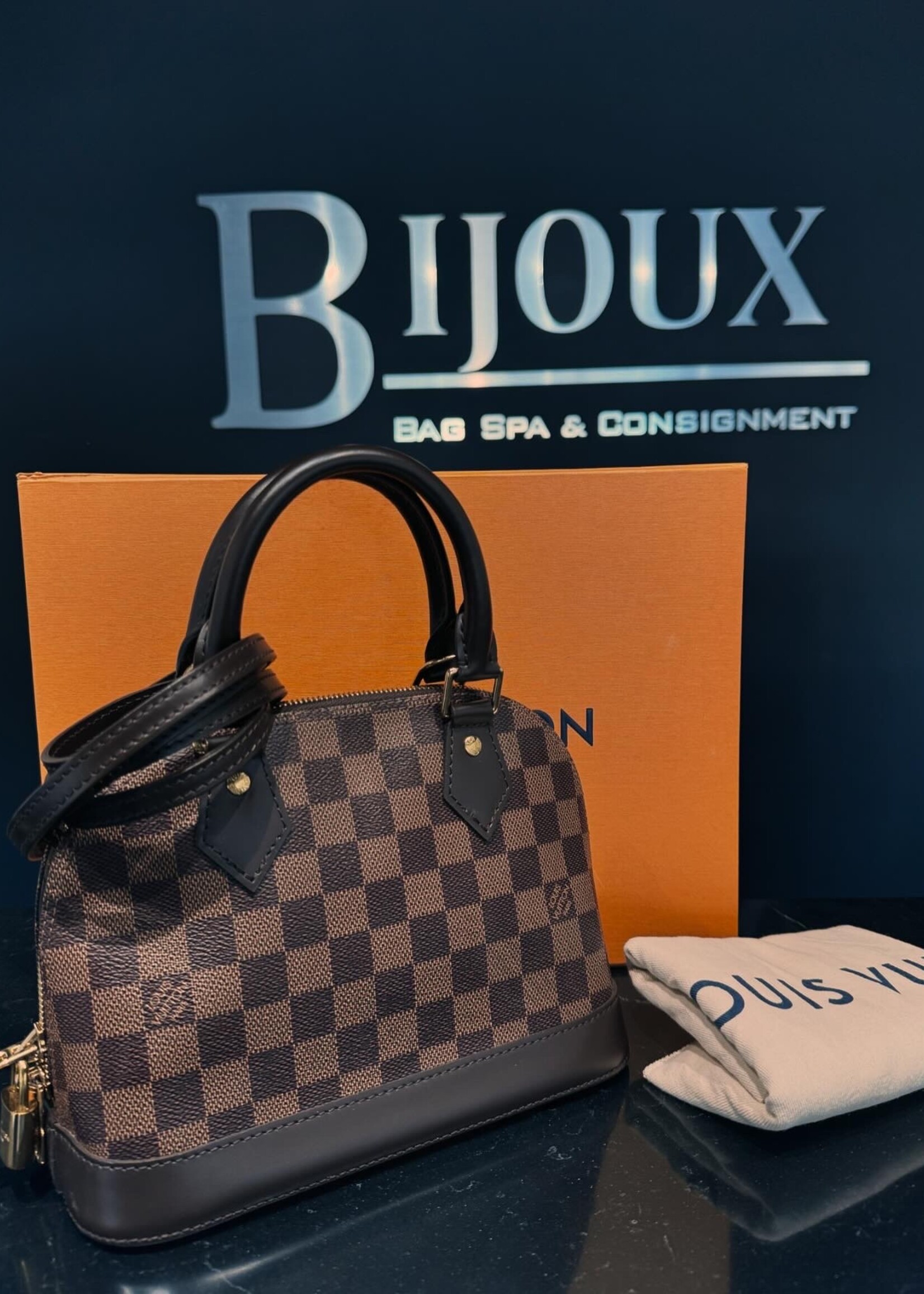 Louis Vuitton SOLD - Louis Vuitton Damier Ebene Alma BB