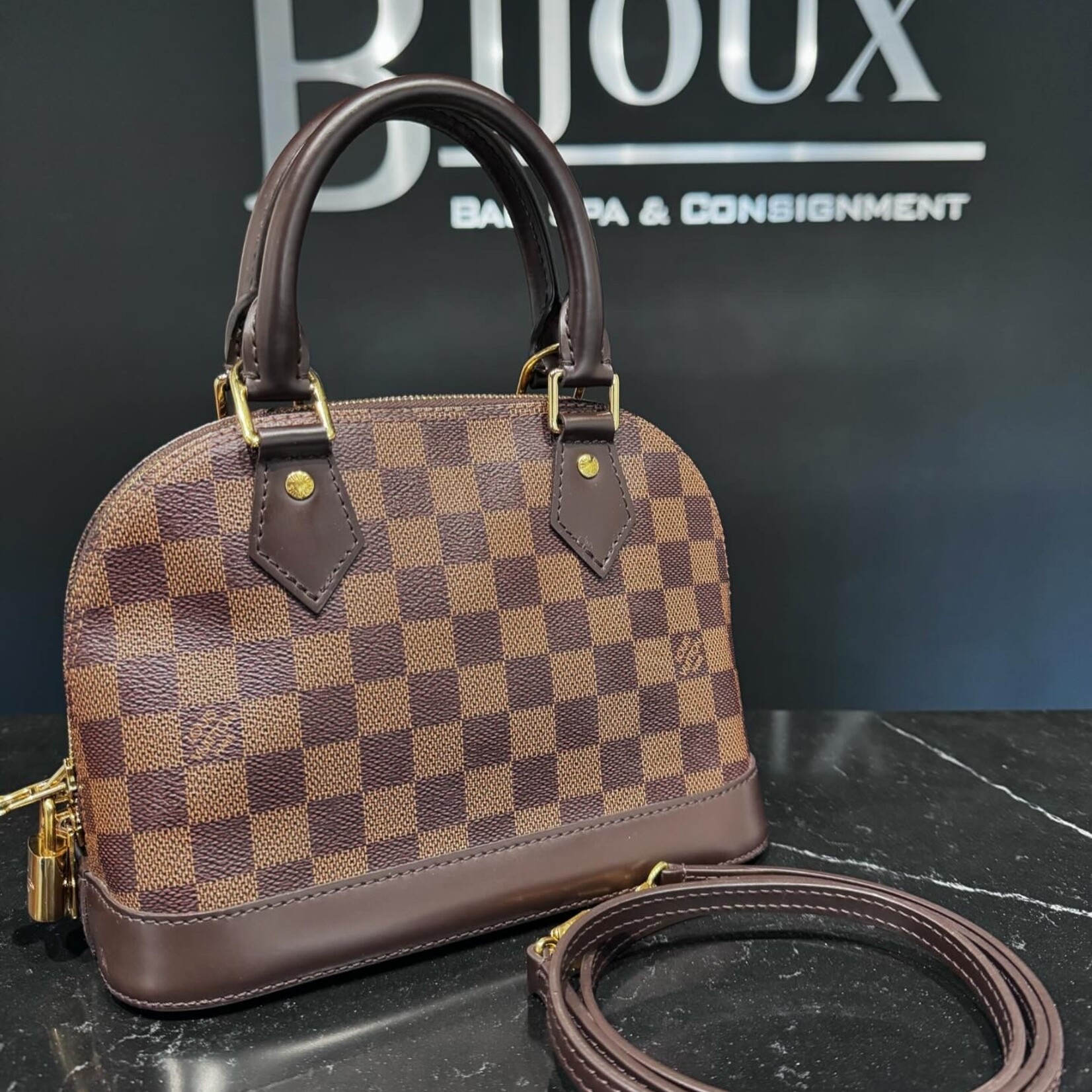 Louis Vuitton SOLD - Louis Vuitton Damier Ebene Alma BB