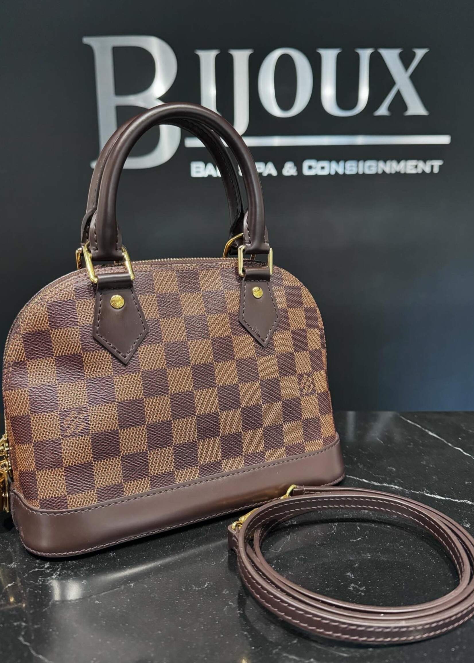 Louis Vuitton SOLD - Louis Vuitton Damier Ebene Alma BB