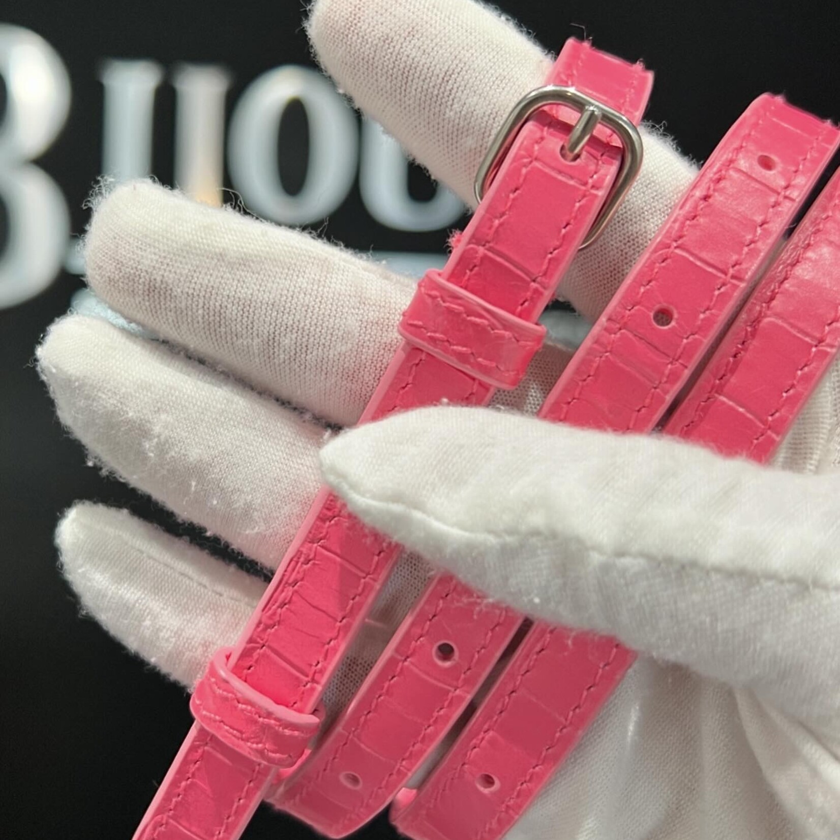 Balenciaga SOLD - Balenciaga Ombre Croc Hourglass Small