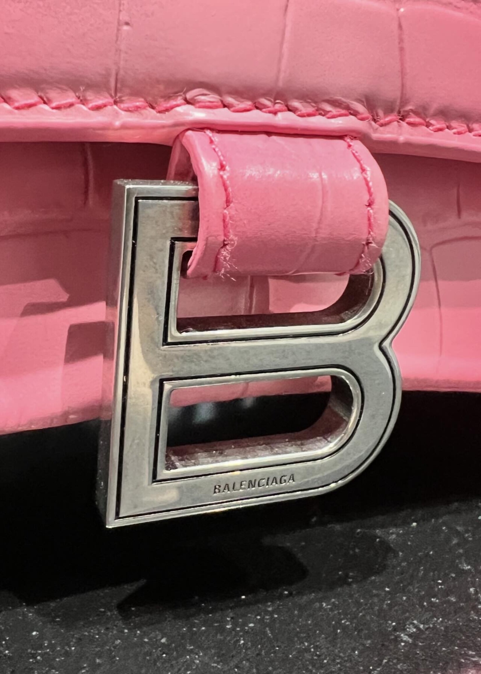 Balenciaga SOLD - Balenciaga Ombre Croc Hourglass Small