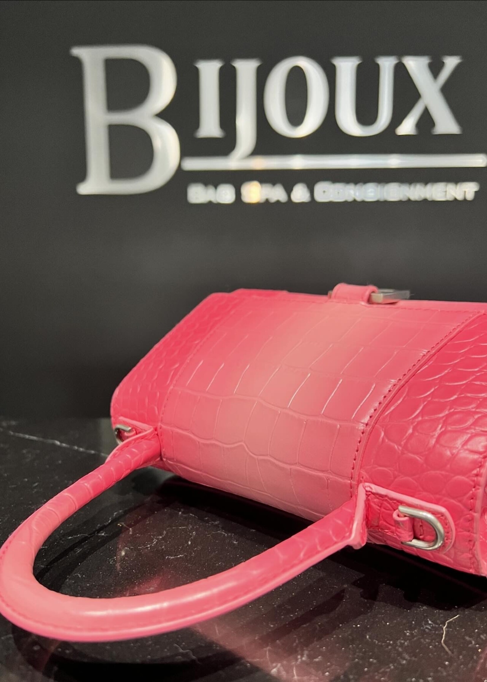 Balenciaga SOLD - Balenciaga Ombre Croc Hourglass Small