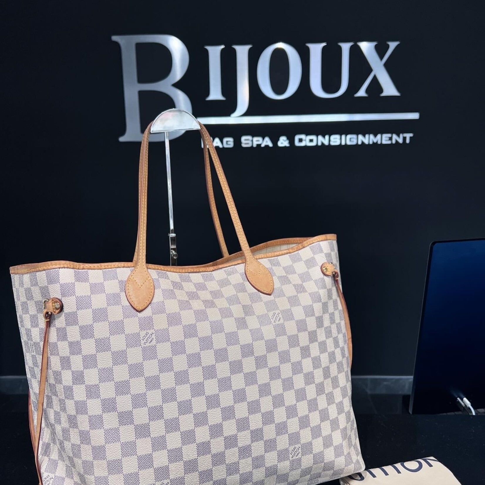Louis Vuitton SOLD- Louis Vuitton Neverfull GM Damier Azur