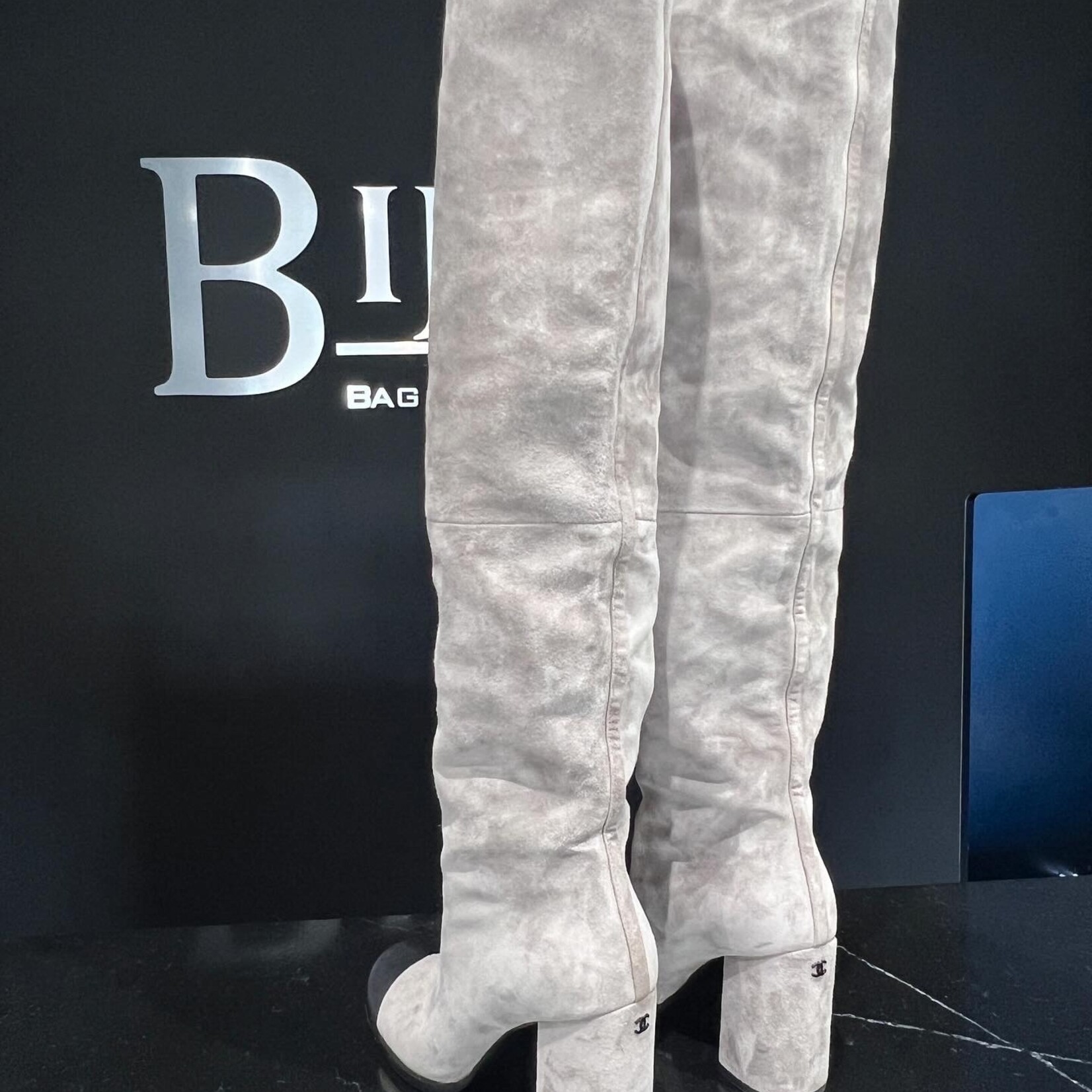 Chanel Chanel  Suede High Boots 38