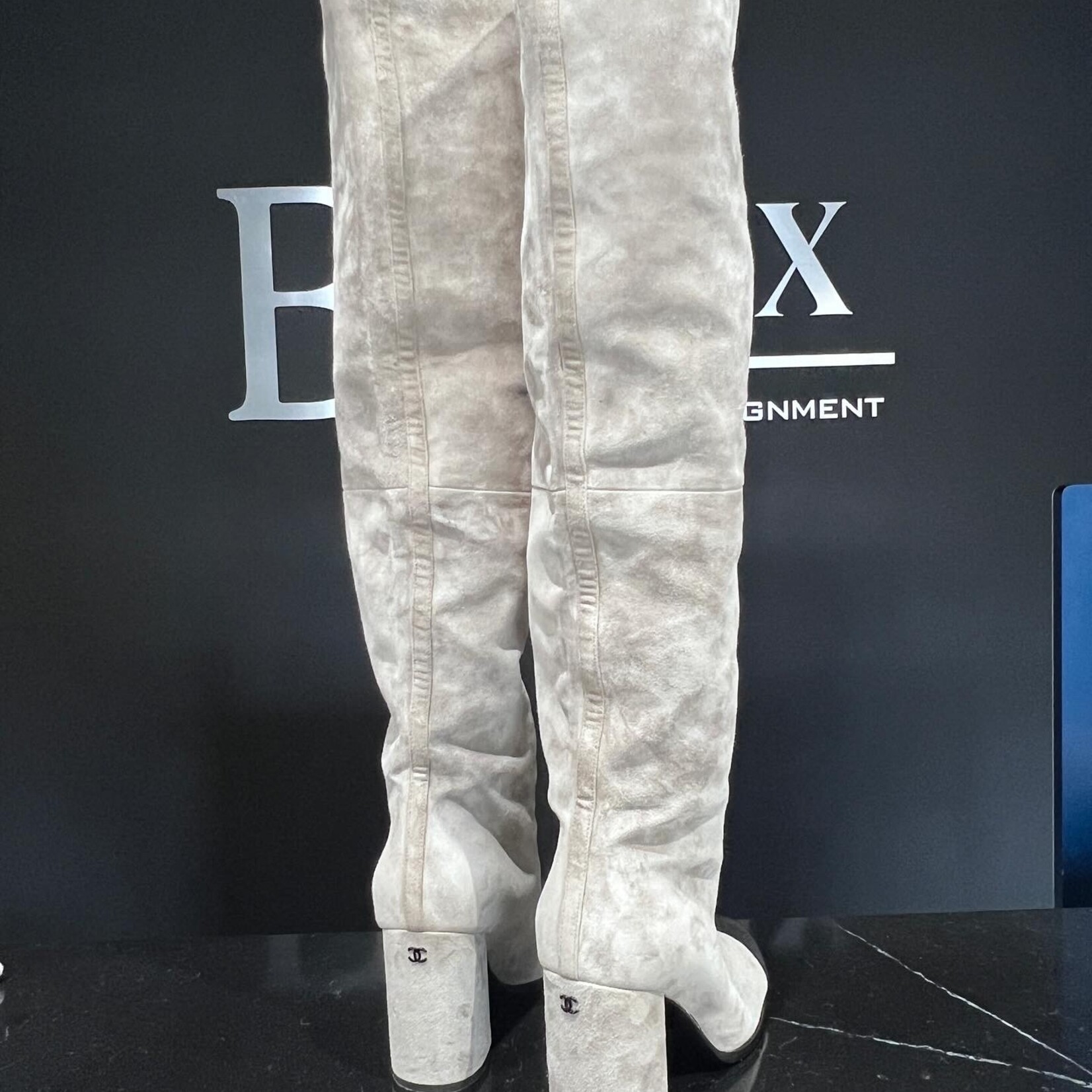 Chanel Chanel  Suede High Boots 38