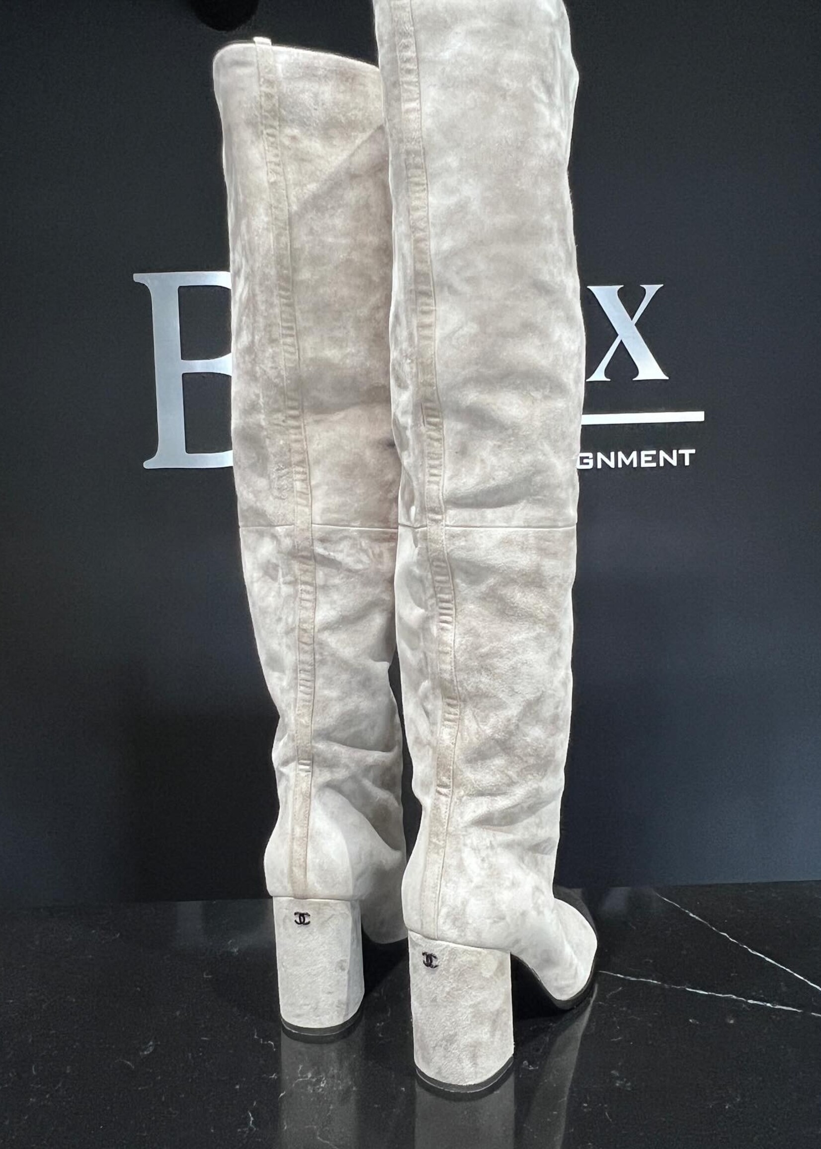 Chanel Chanel  Suede High Boots 38