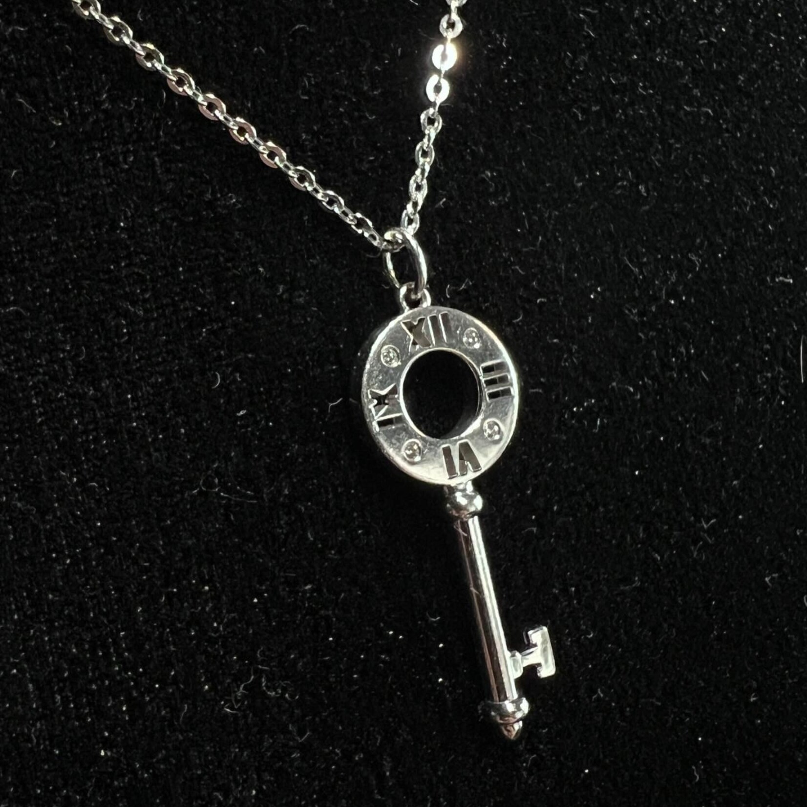 Tiffany & Co Tiffany & Co Diamond Atlas Key Pendent Necklace