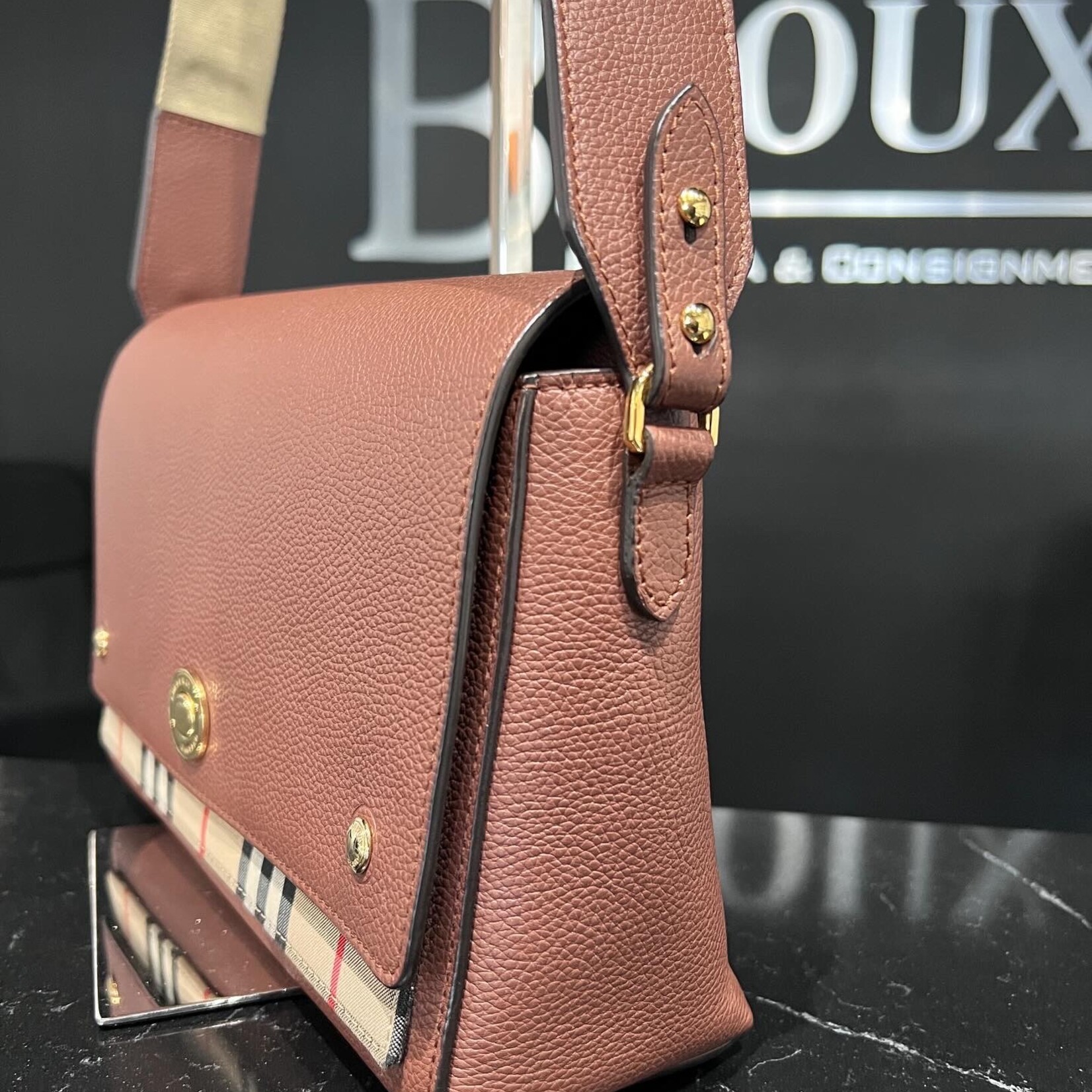 Burberry SOLD- Burberry Brown Note Bag