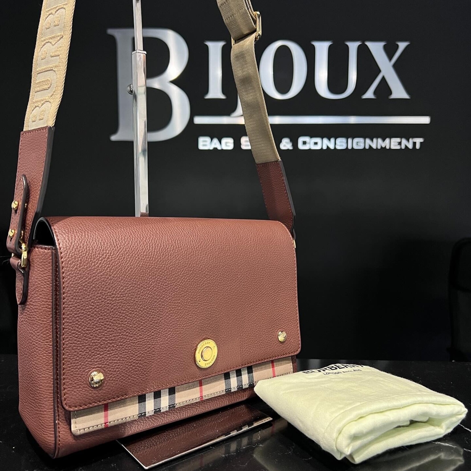 Burberry SOLD- Burberry Brown Note Bag
