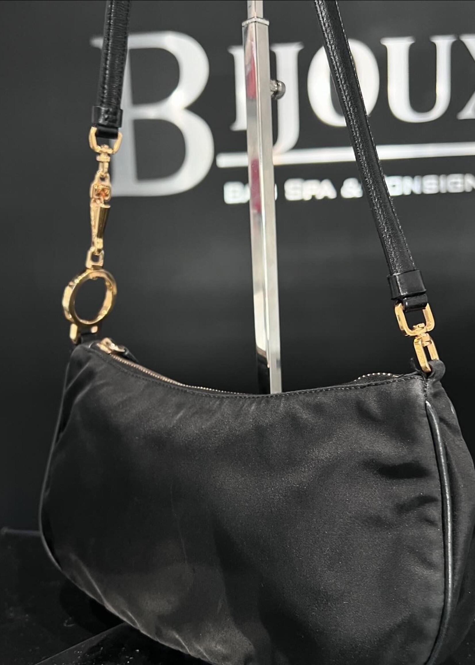 Prada SOLD- Prada Black Nylon Shoulder
