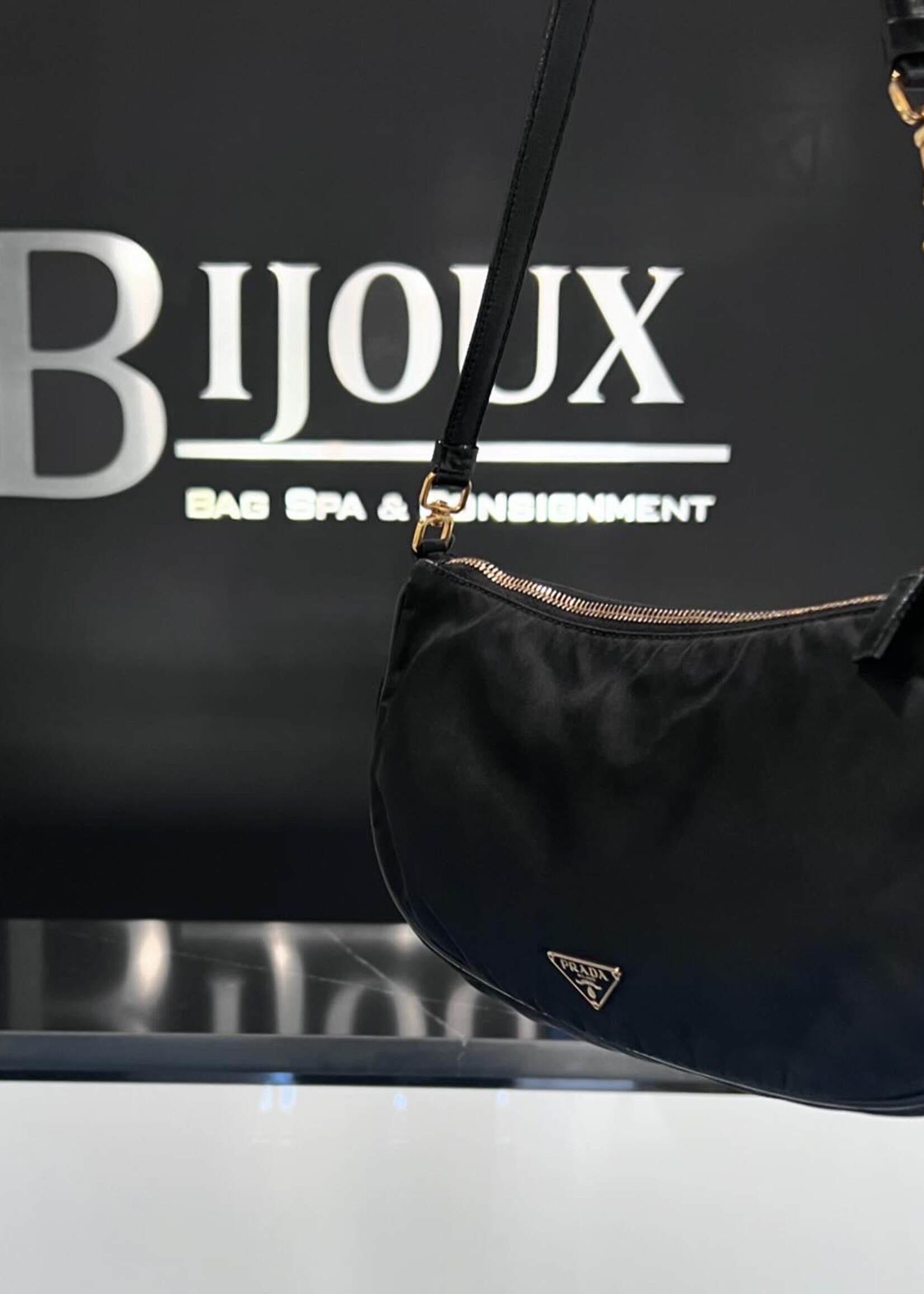 Prada SOLD- Prada Black Nylon Shoulder