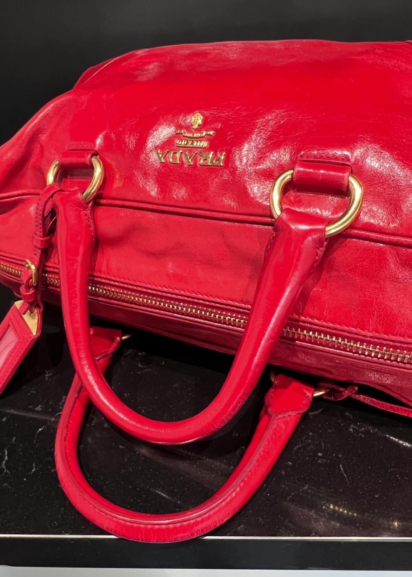 Prada SOLD- Prada Red Handbag